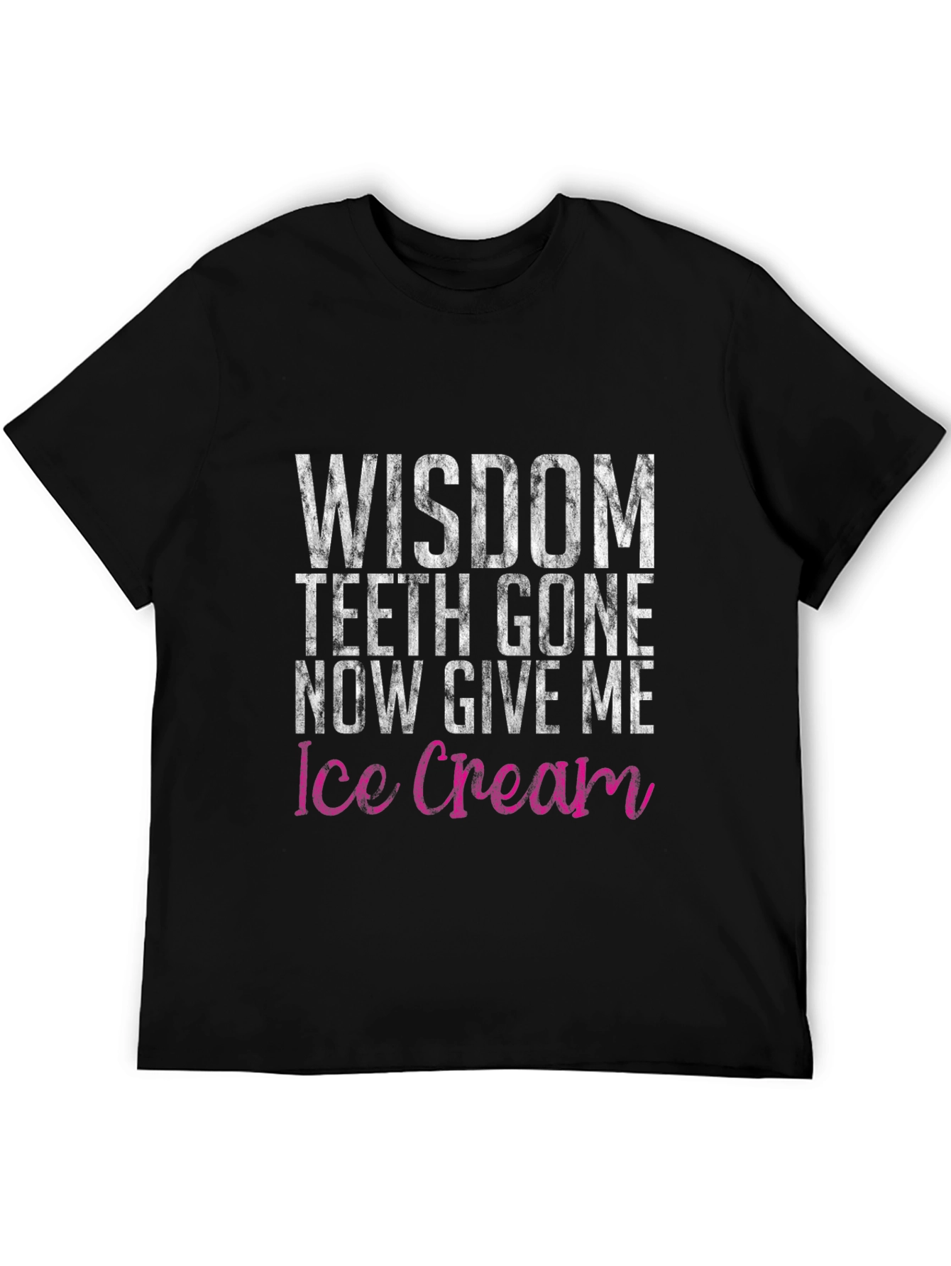 Black Wisdom Teeth Ice Cream Funny Graphic Tee view 5