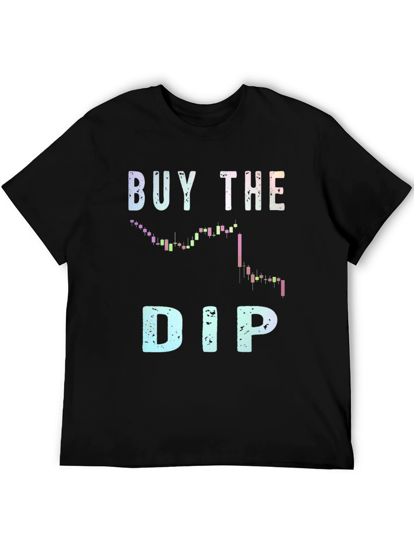 Black Buy the Dip T-Shirt - Crypto Investor Apparel view 5