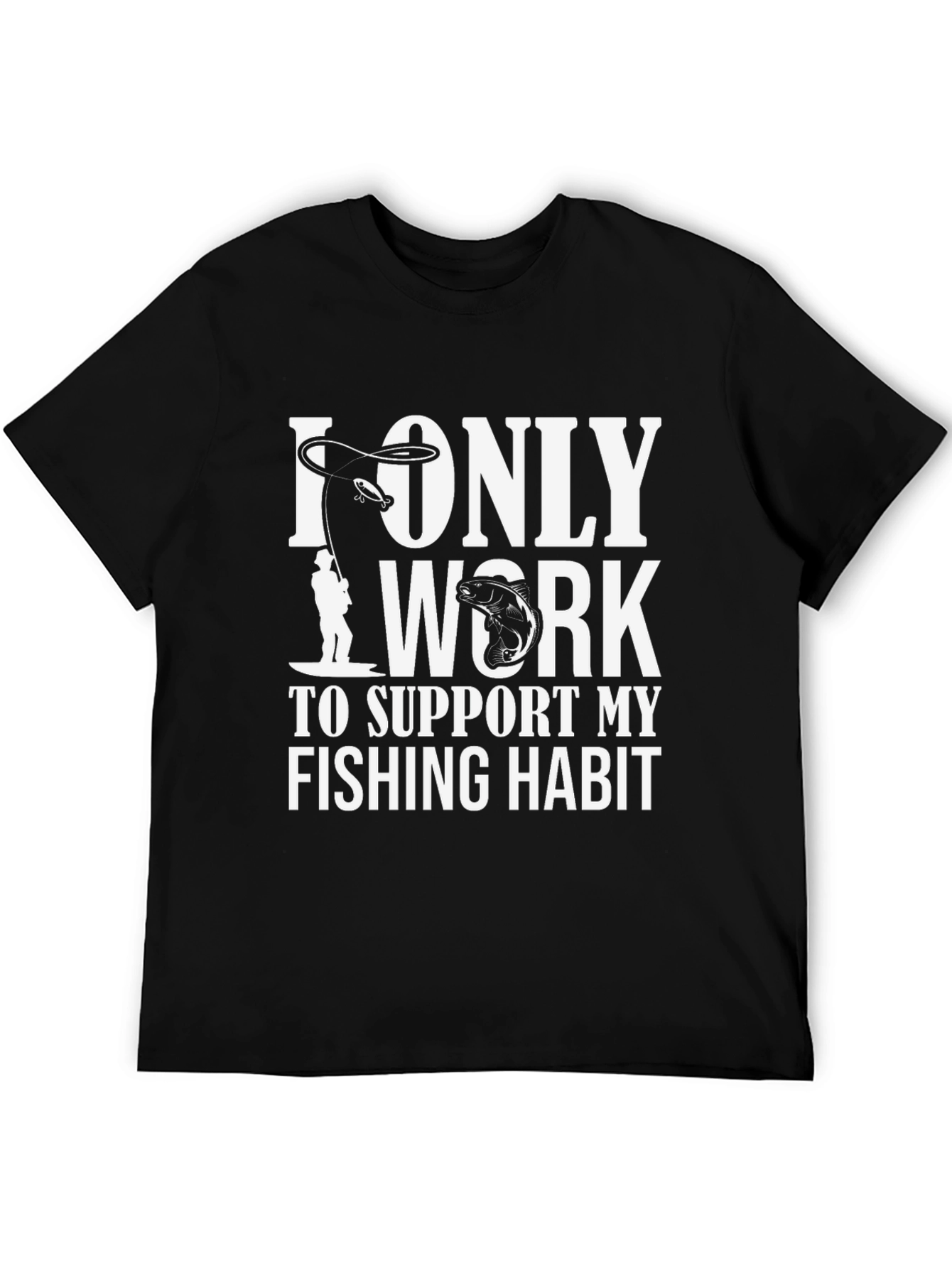 Fishing Habit T-Shirt - Black - 5