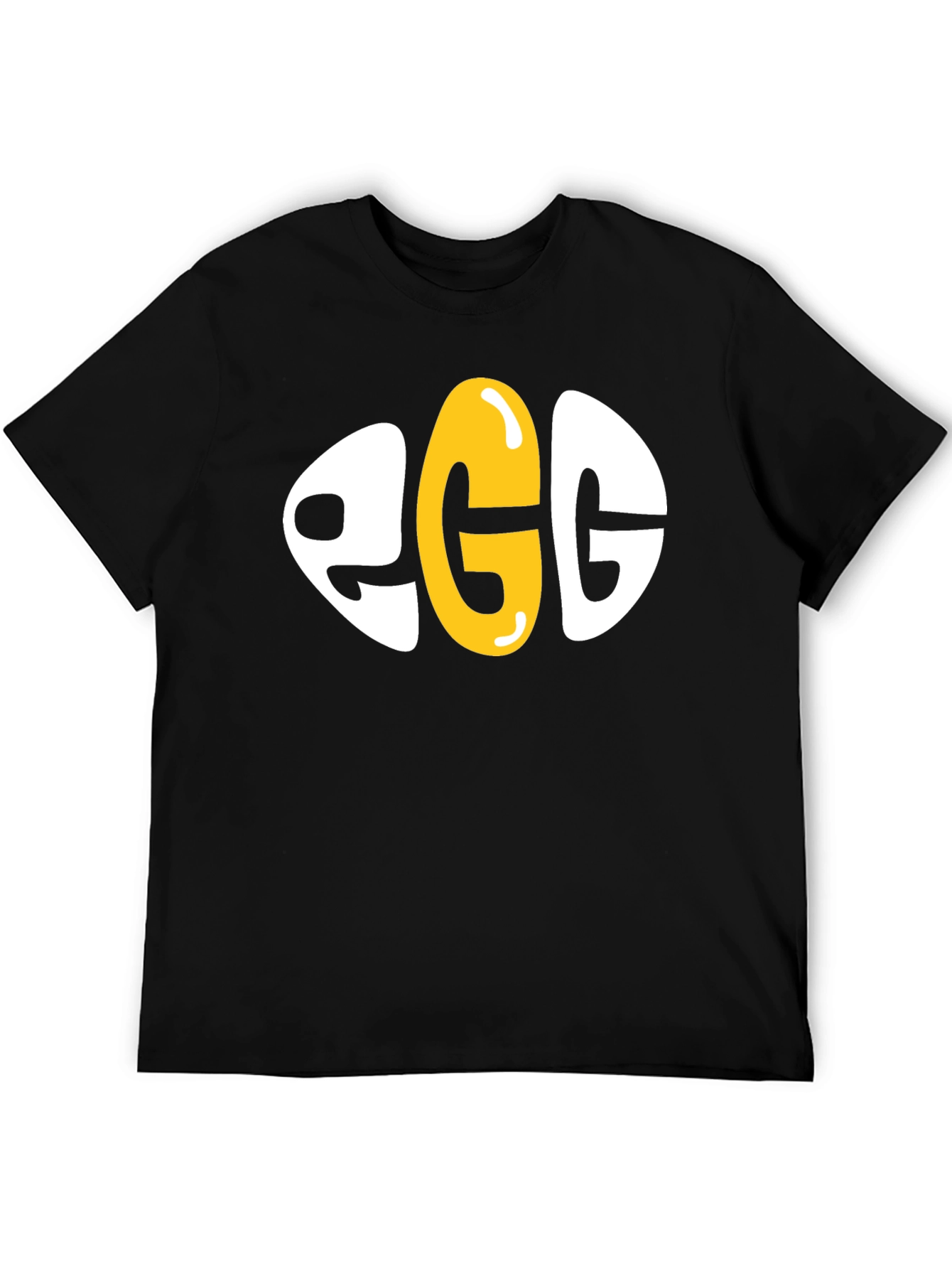 Black Egg Graphic Novelty T-Shirt - Unisex view 5