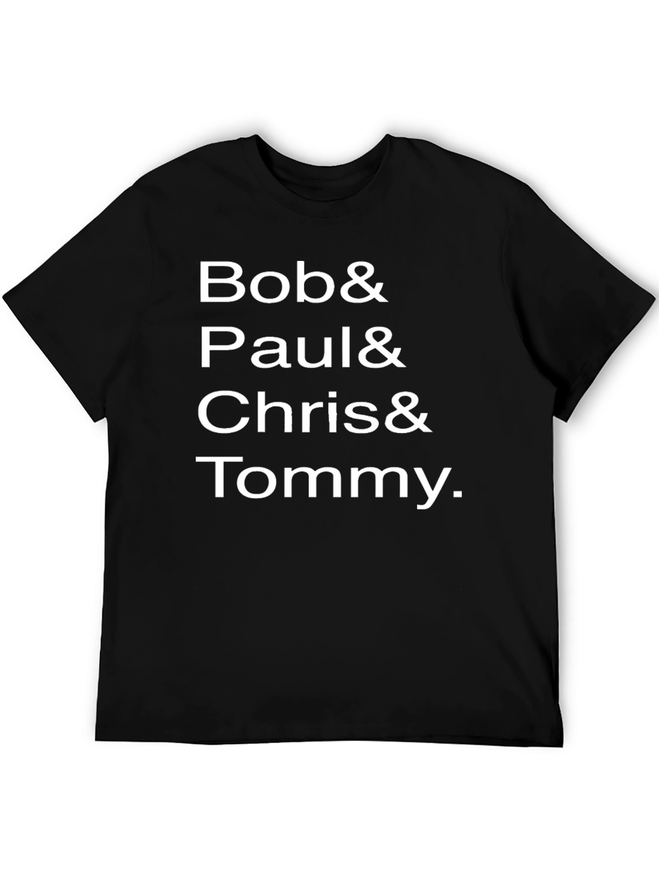 Black Bob Paul Chris Tommy Black T-Shirt view 5