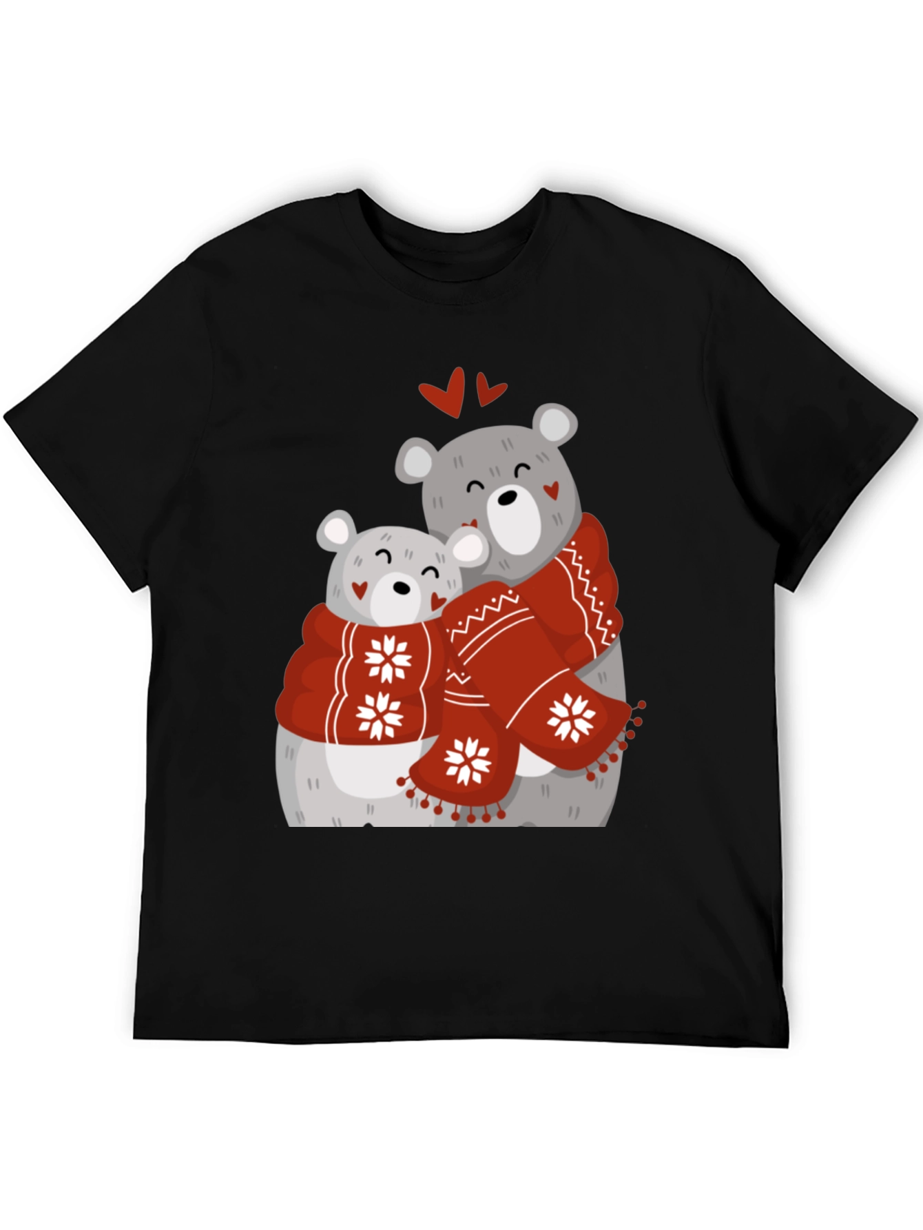 Black Bear Hug Graphic T-Shirt view 5