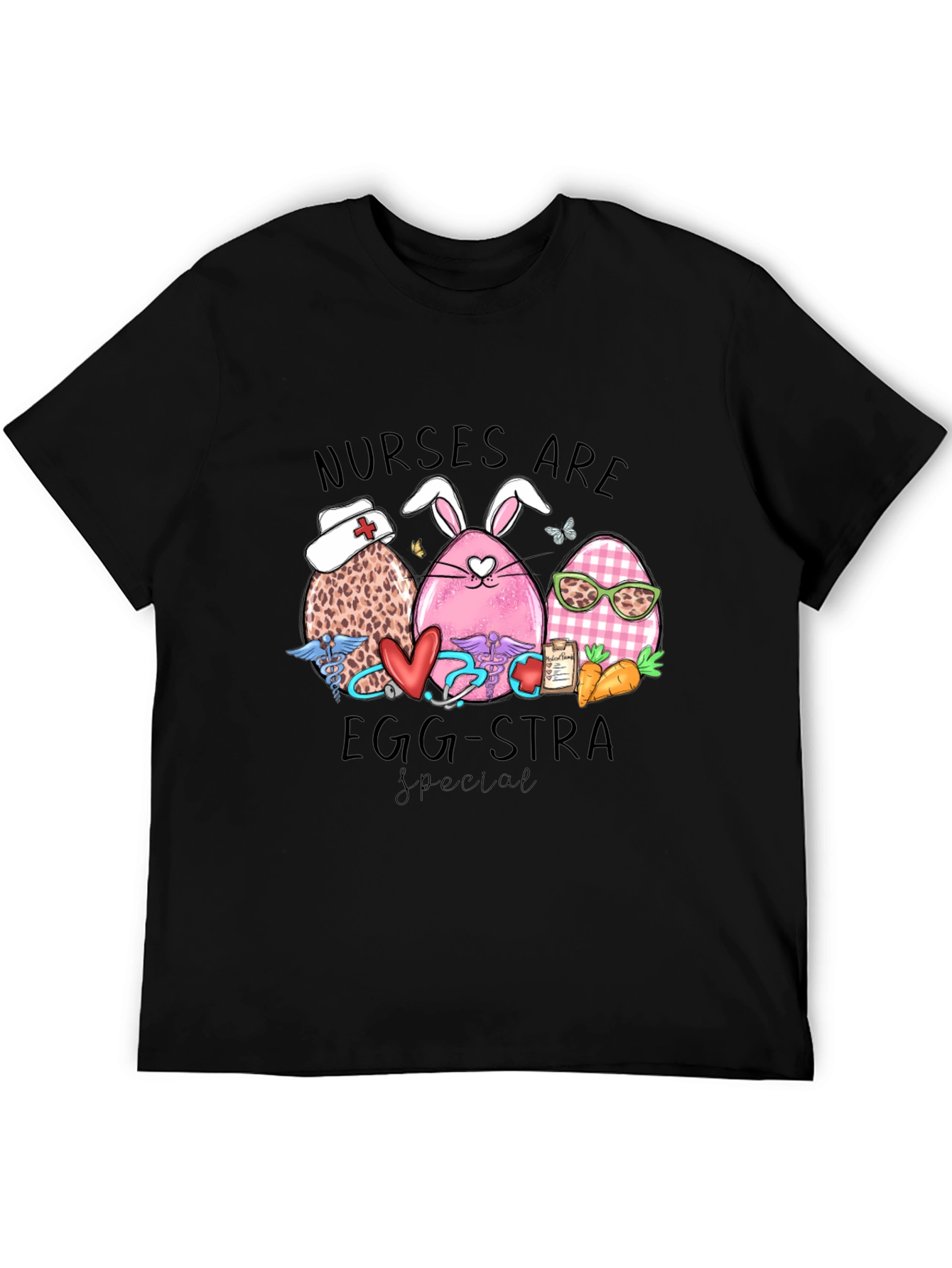 Black Nurses Are Egg-stra Special T-Shirt view 5