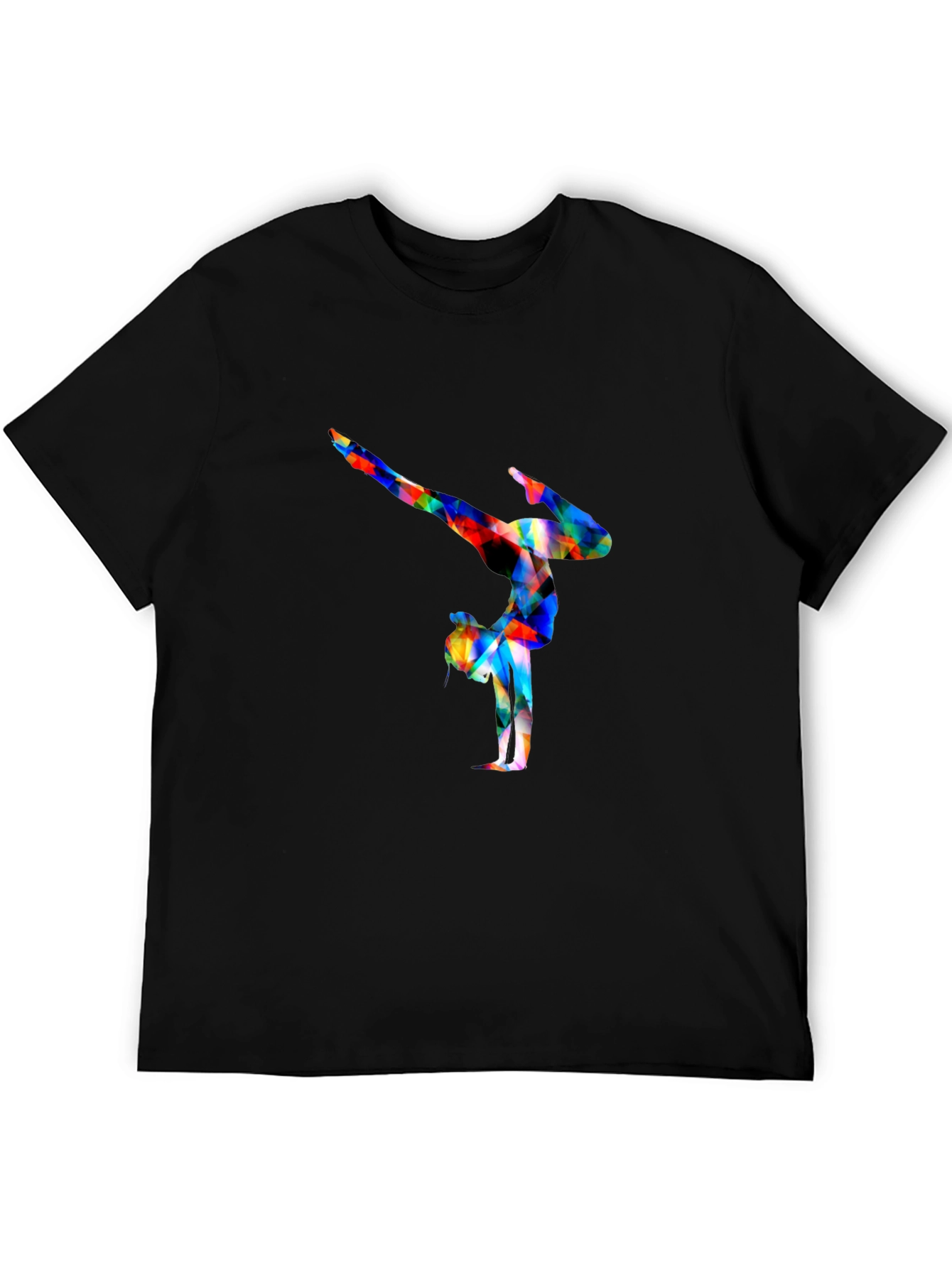 Black Gymnast Graphic Tee - Black Cotton view 5