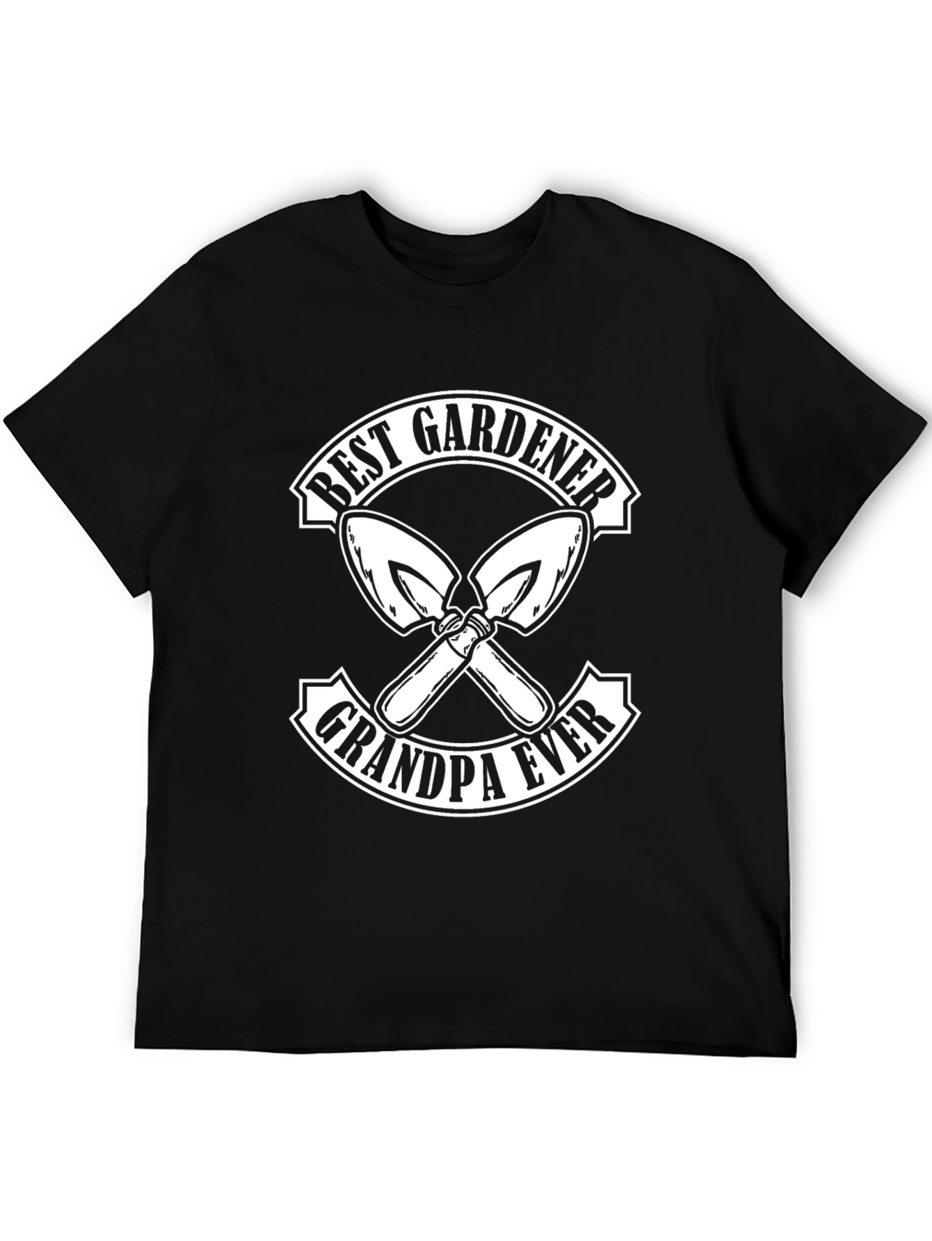 Black Best Gardener Grandpa Ever T-Shirt view 5