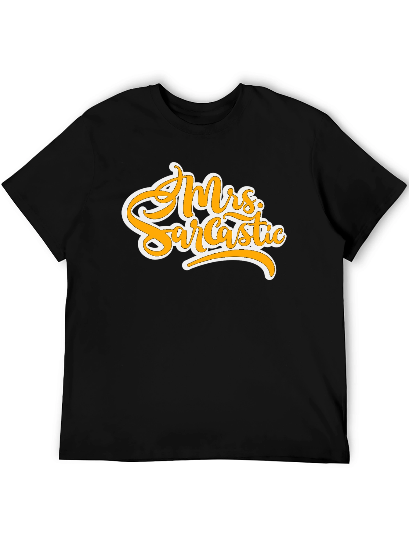 Black Mrs. Sarcastic Graphic T-Shirt - Black view 5