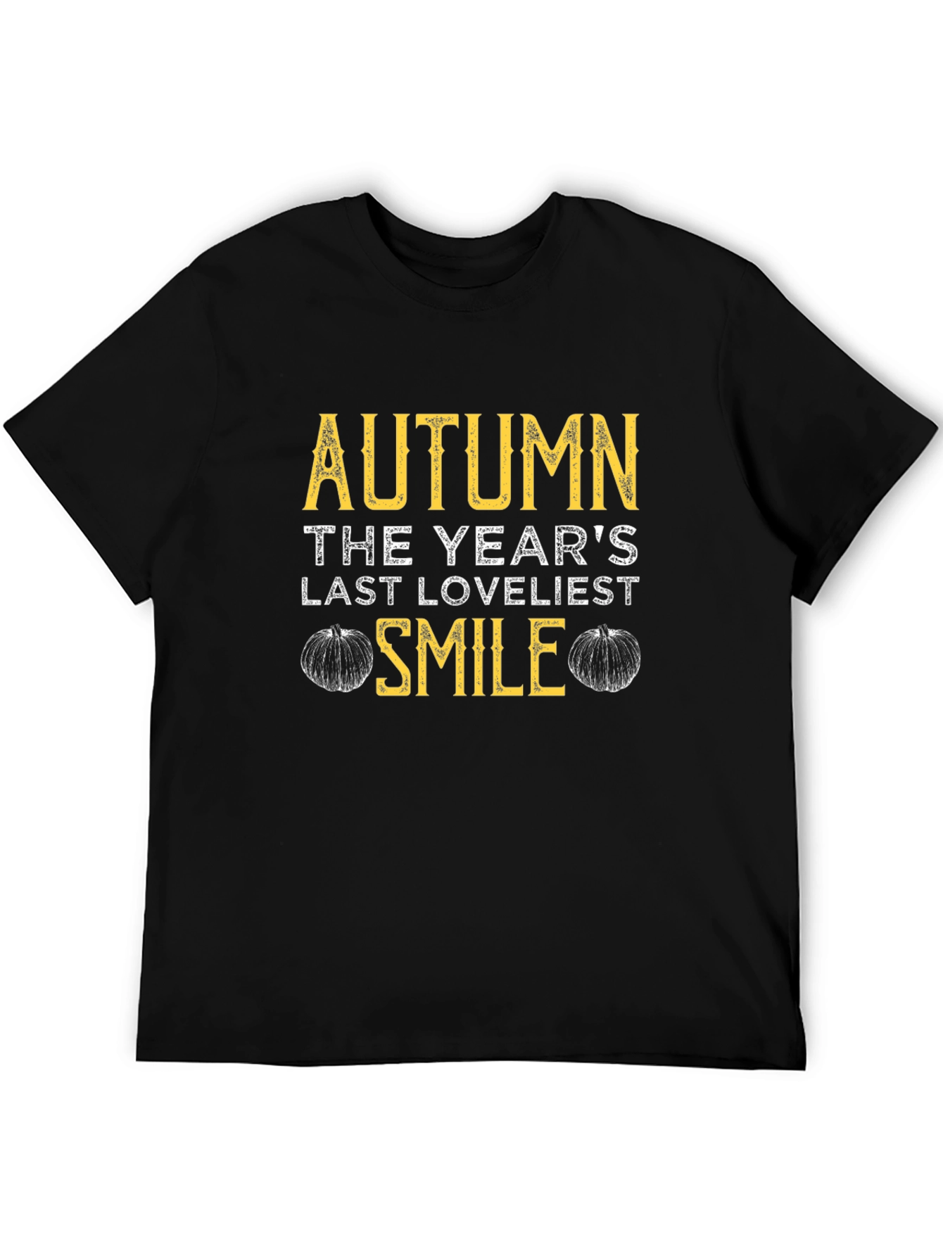 Black Autumn's Last Loveliest Smile Graphic Tee view 5