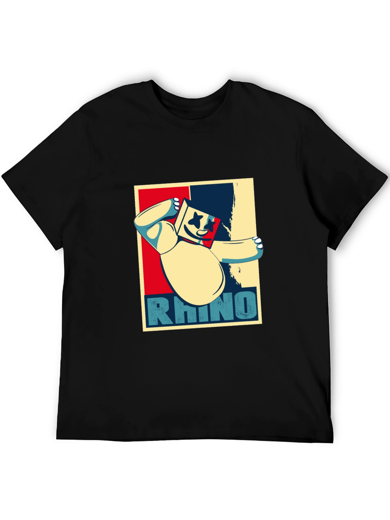 Black Rhino Graphic T-Shirt - Cool Design view 5