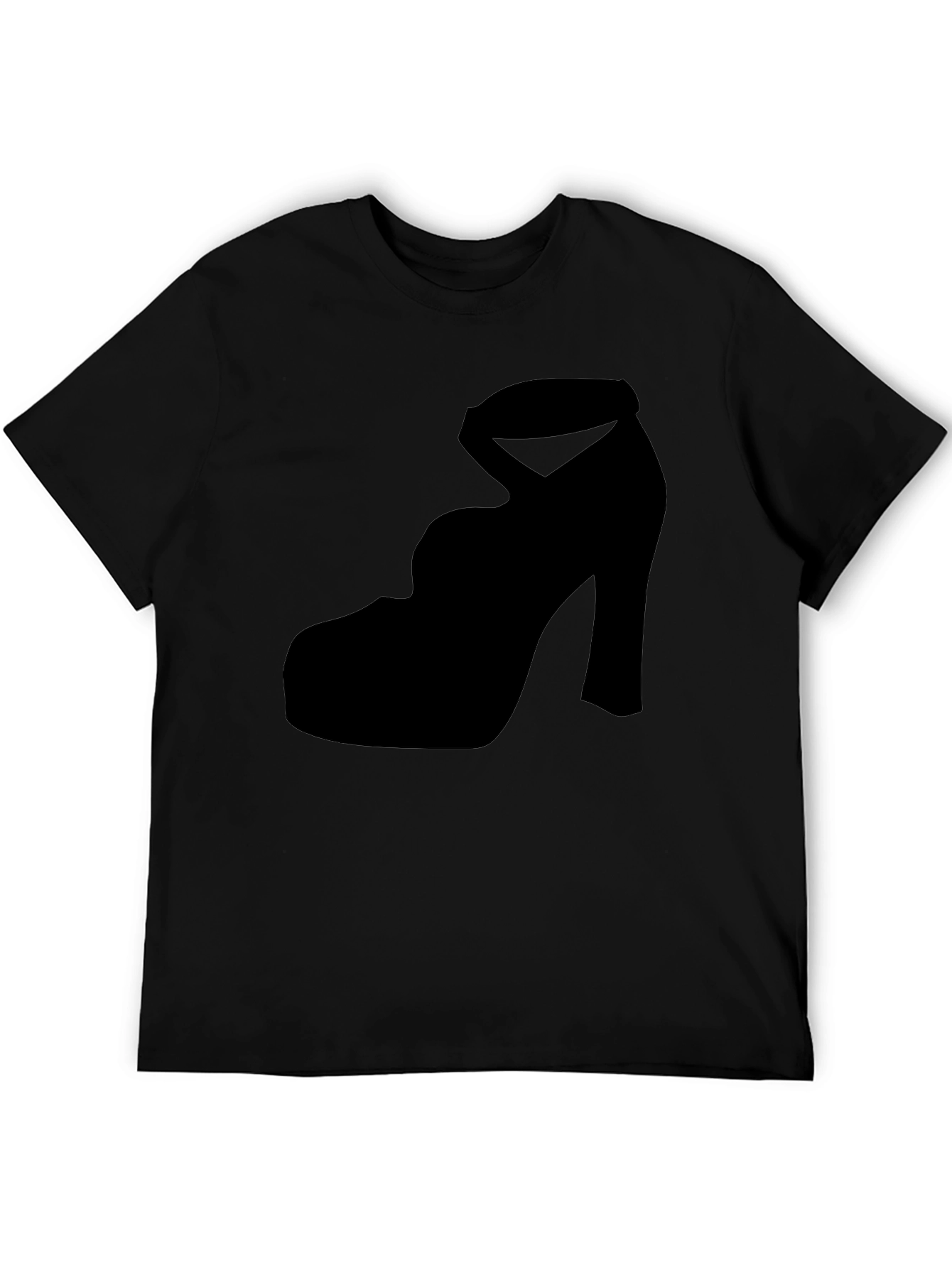 Black Heel Silhouette Tee - Stylish & Unique Design view 5