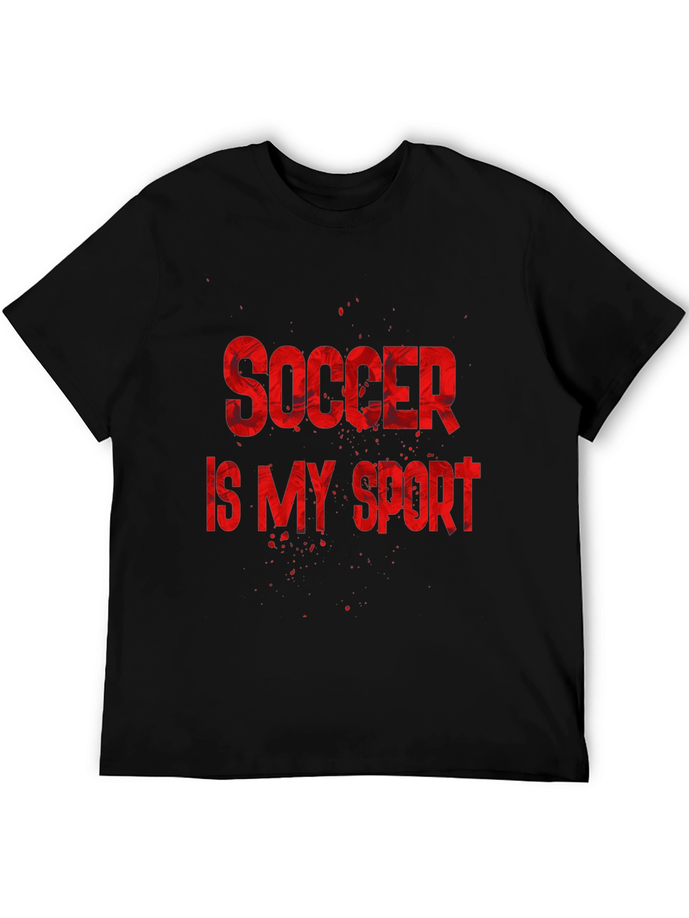 Black Soccer Is My Sport T-Shirt view 5