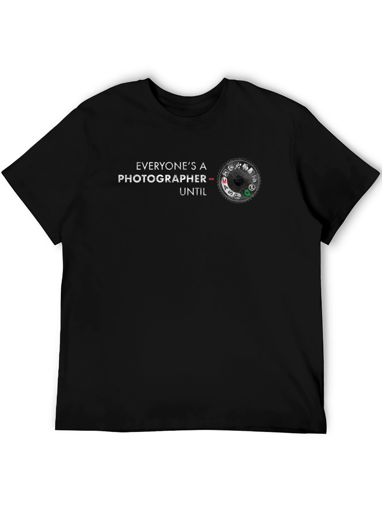 Black Photographer Mode T-Shirt - Funny Camera Shirt for Photography Lovers view 5