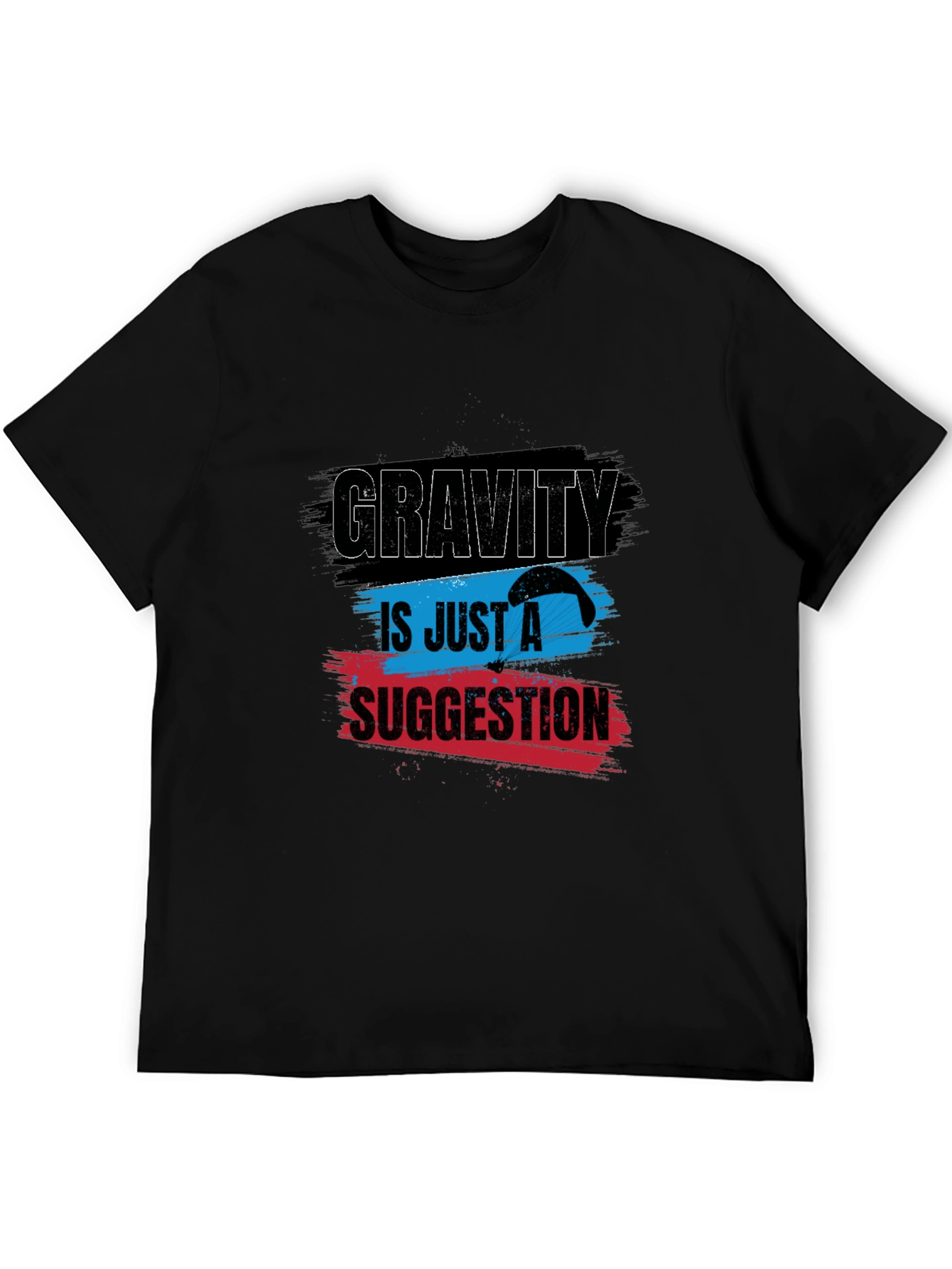Black Gravity is Just a Suggestion Graphic T-Shirt view 5