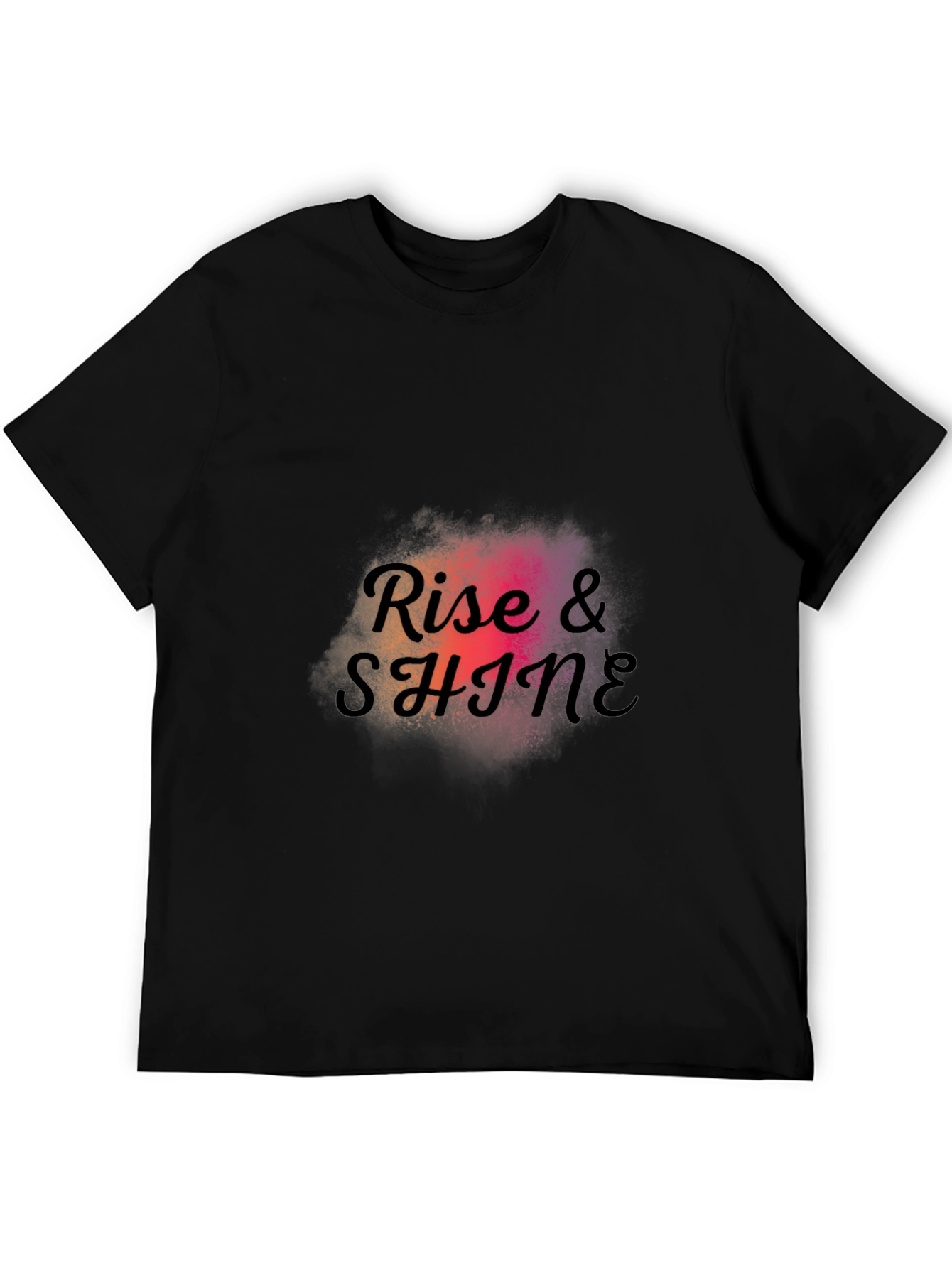 Black Rise & Shine Graphic Tee - Stylish Casual Wear view 5