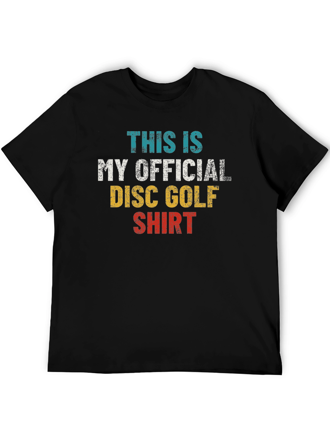 Black Official Disc Golf Shirt - Unique Tee view 5