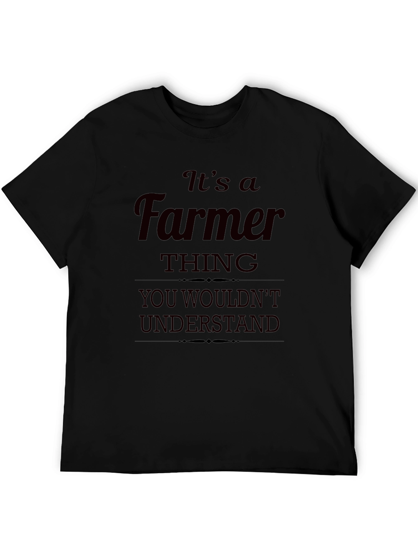 Black It's A Farmer Thing T-Shirt view 5