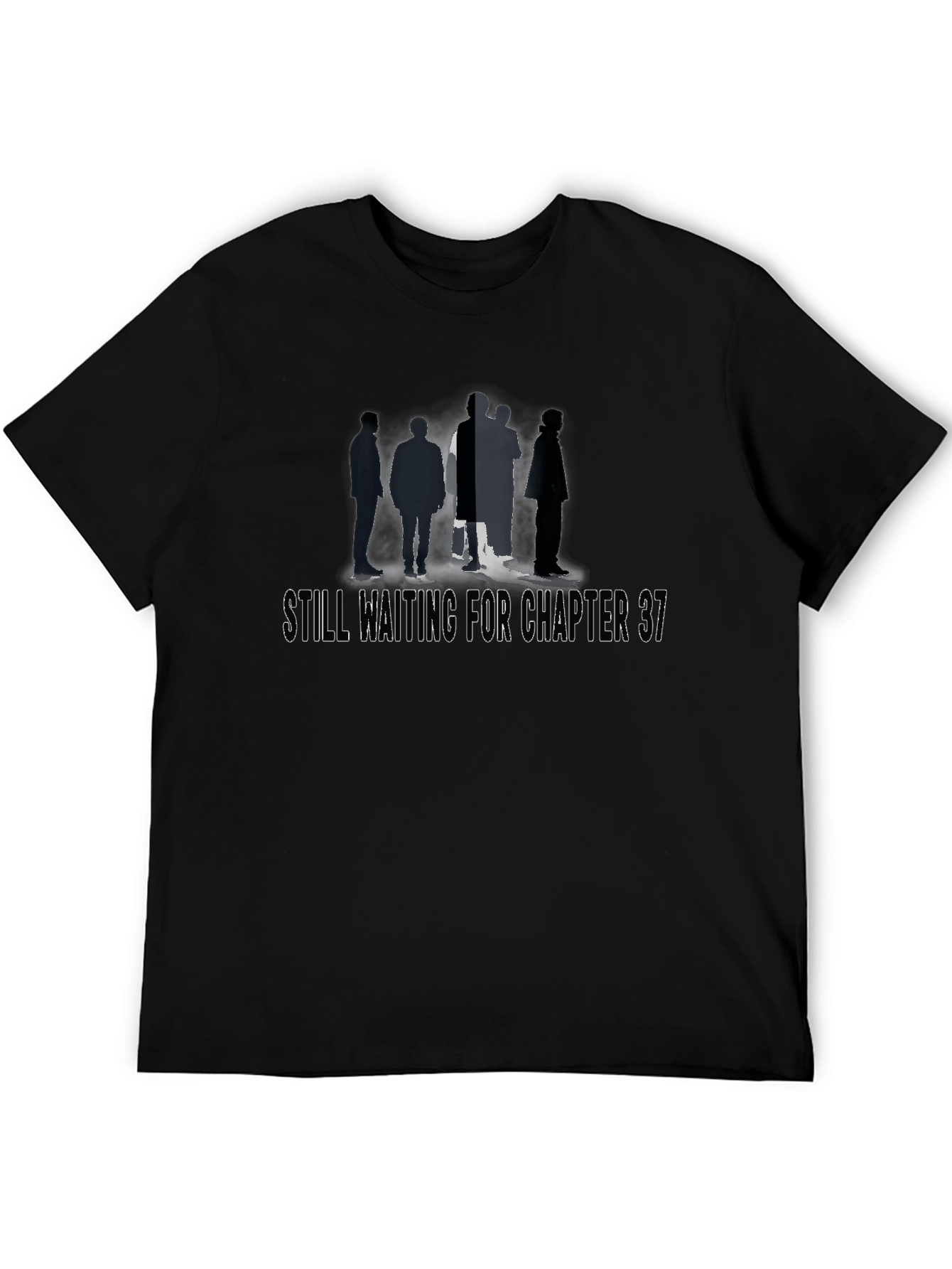 Black Still Waiting for Chapter 37 T-Shirt view 5