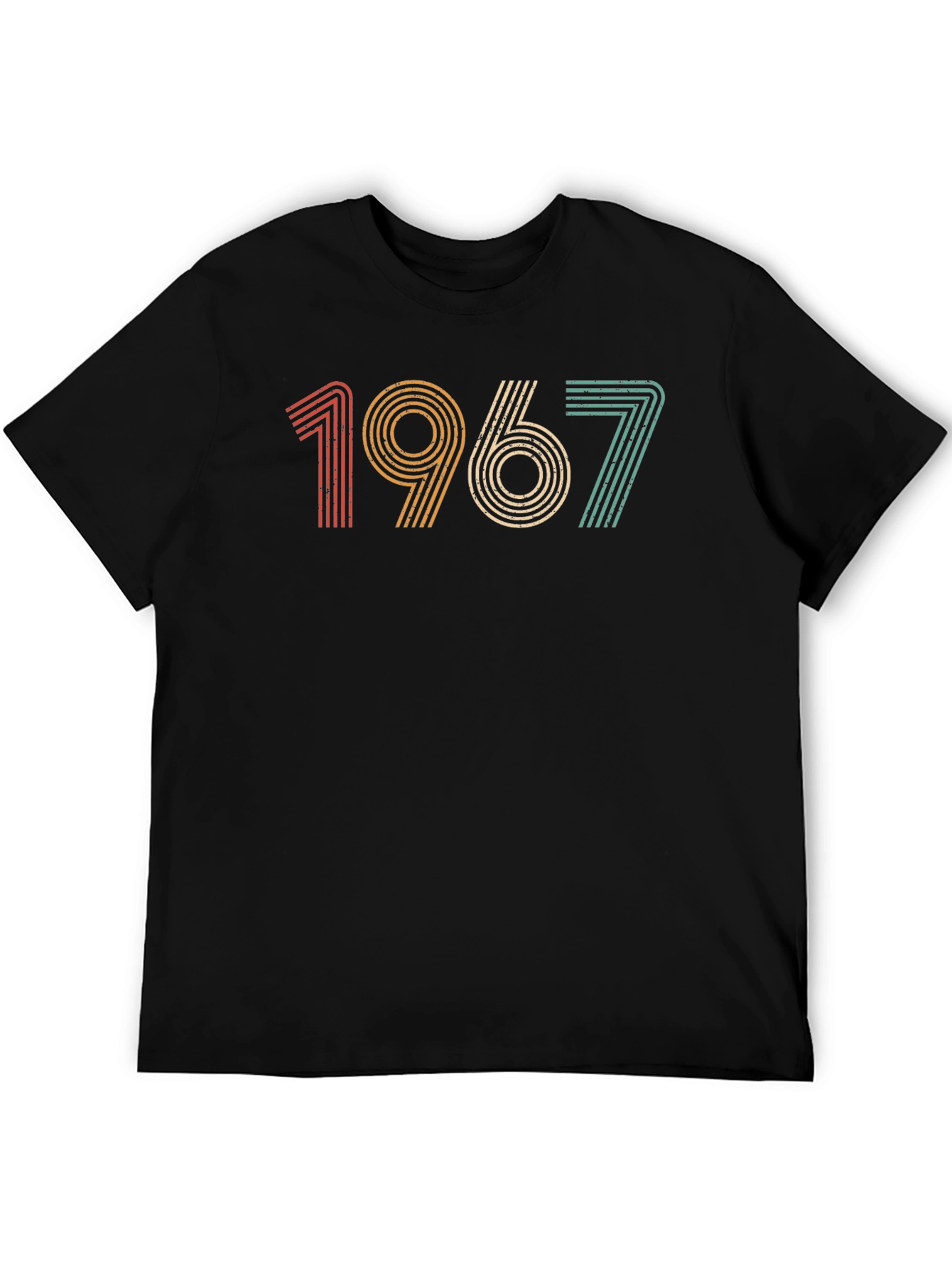 Black Retro 1967 Graphic T-Shirt - Vintage Style Birthday Tee view 5