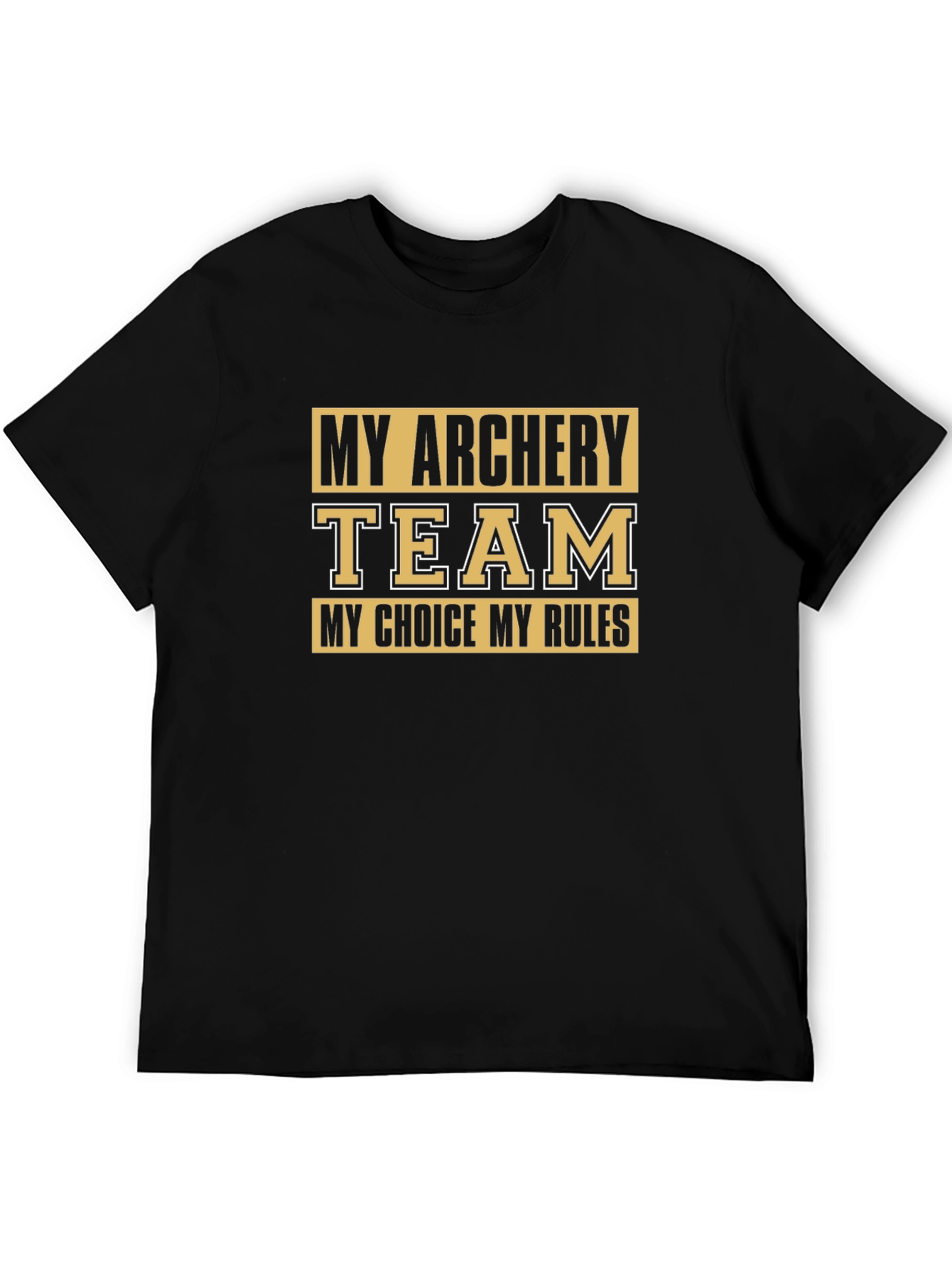 Black Archery Team T-Shirt - Choice, Rules view 5