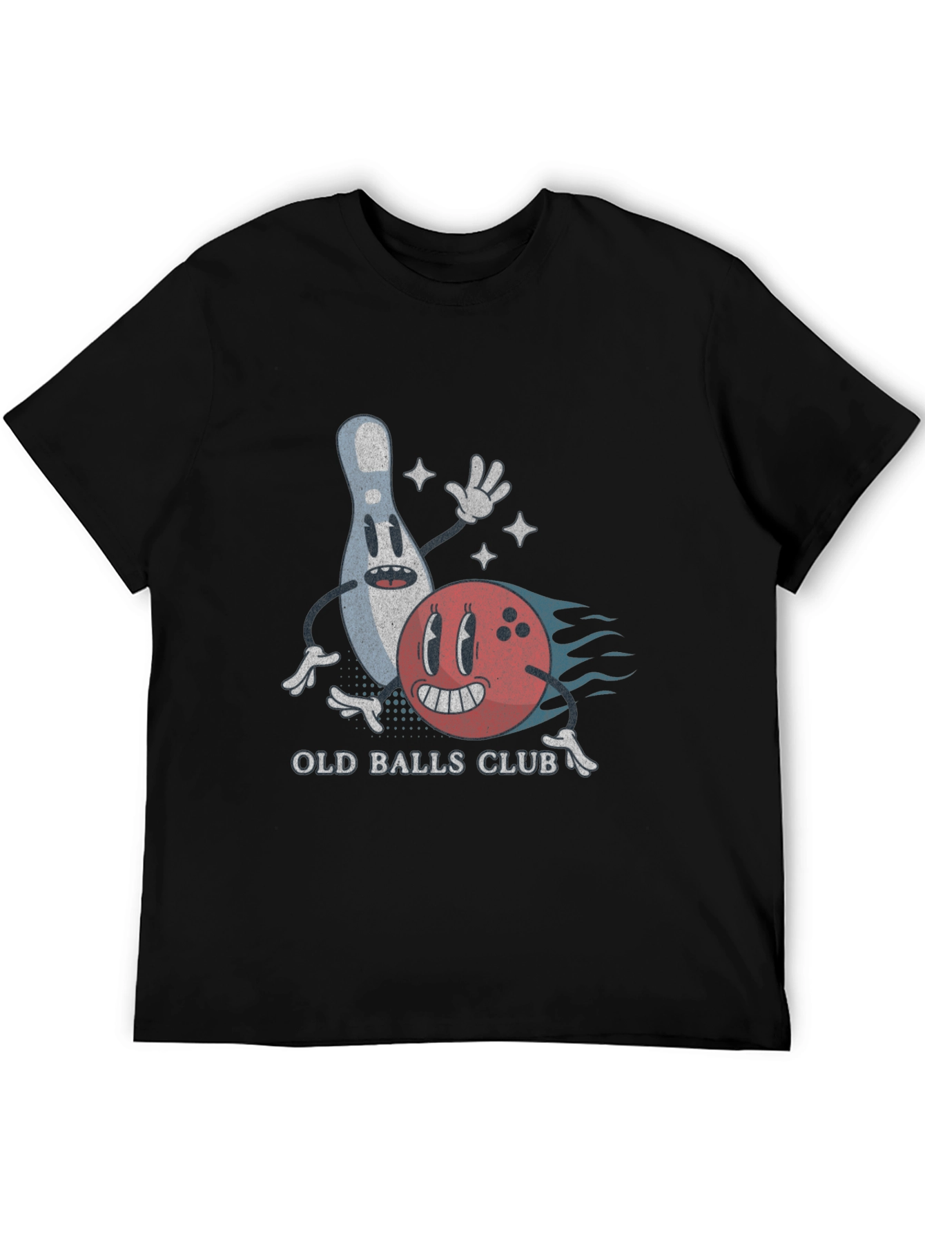 Black Old Balls Club Bowling T-Shirt view 5
