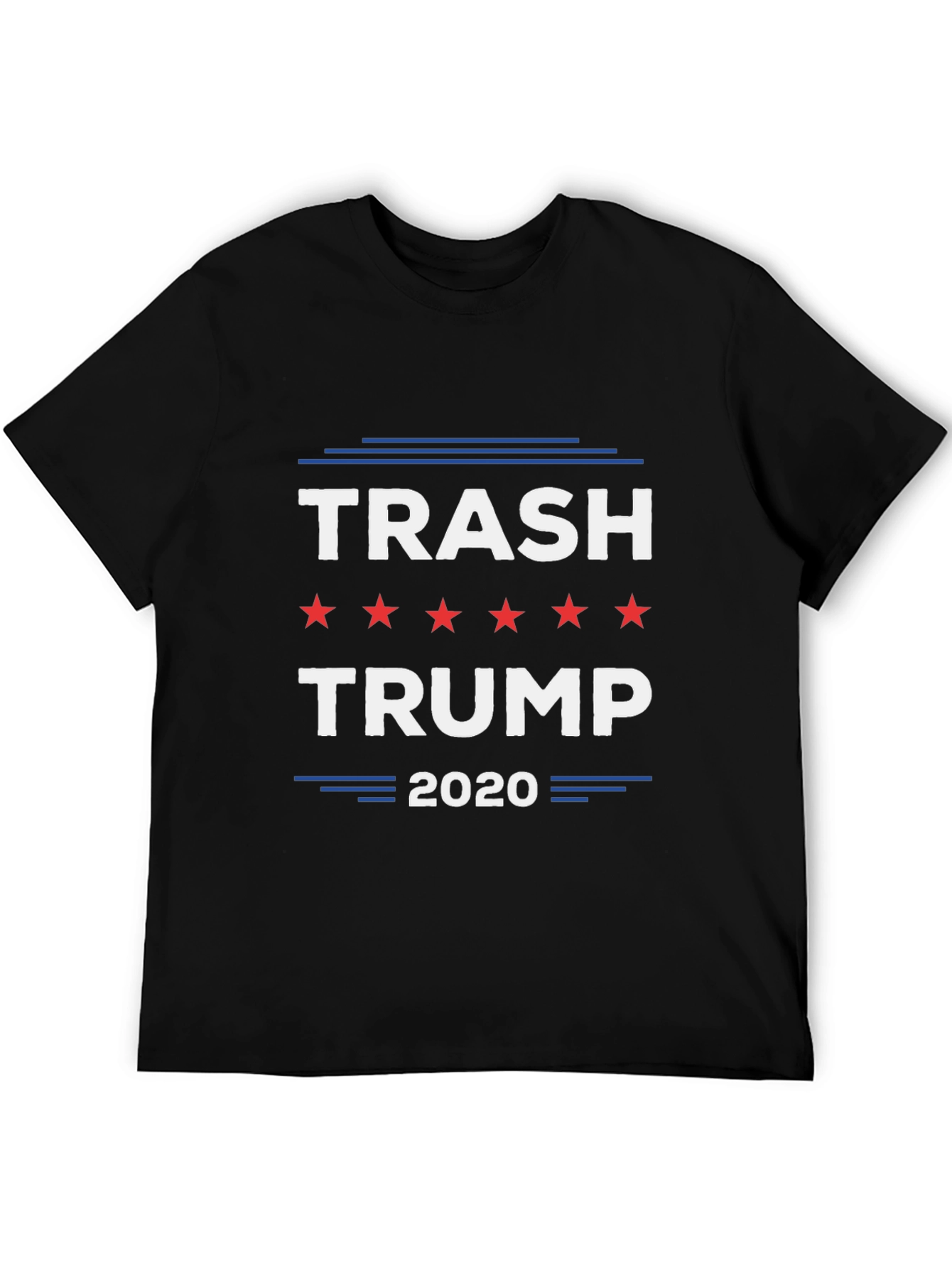Black Trash Trump 2020 Graphic Tee - Anti-Trump T-Shirt view 5