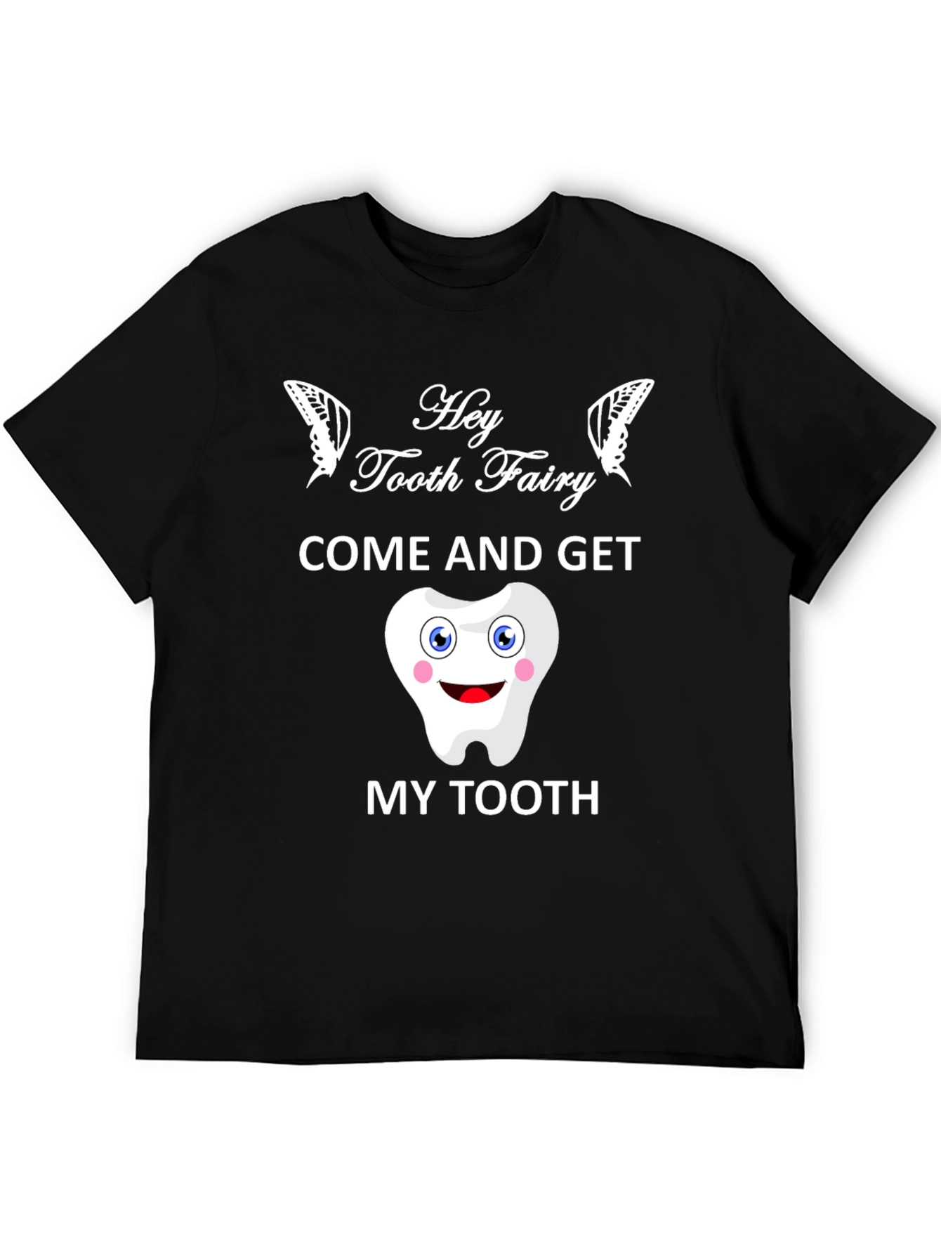 Black Hey Tooth Fairy T-Shirt, Funny Dental Gift view 5