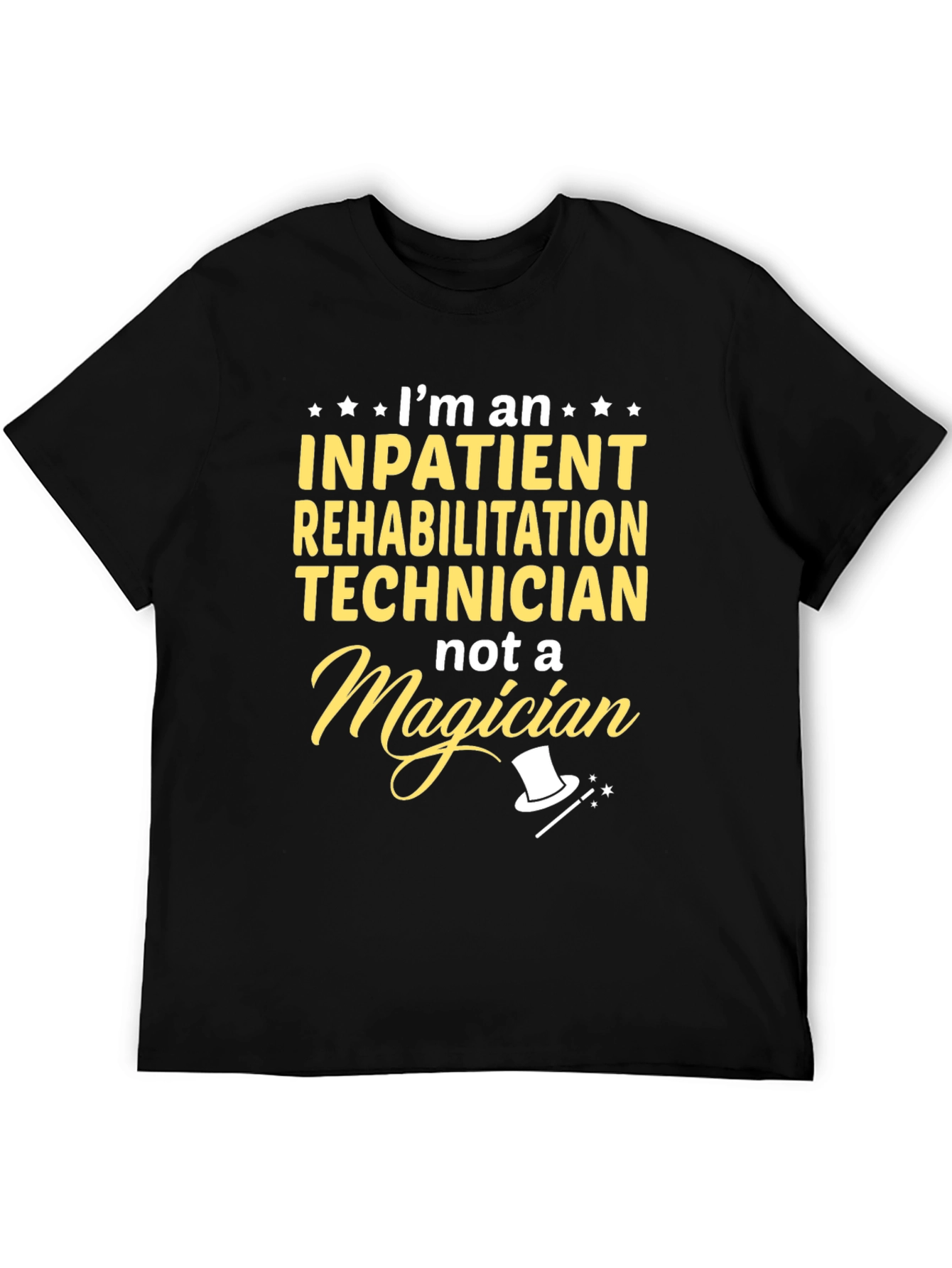 Black Inpatient Rehab Technician T-Shirt view 5