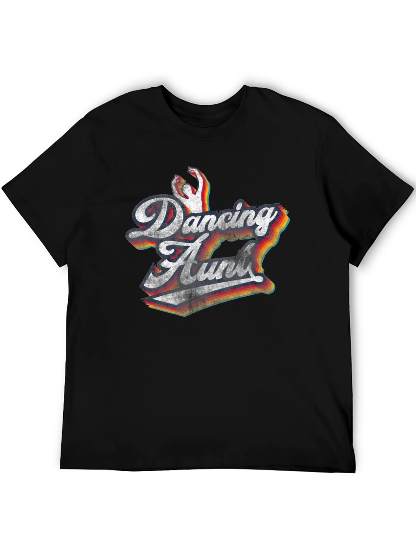 Black Dancing Aunt Retro T-Shirt view 5