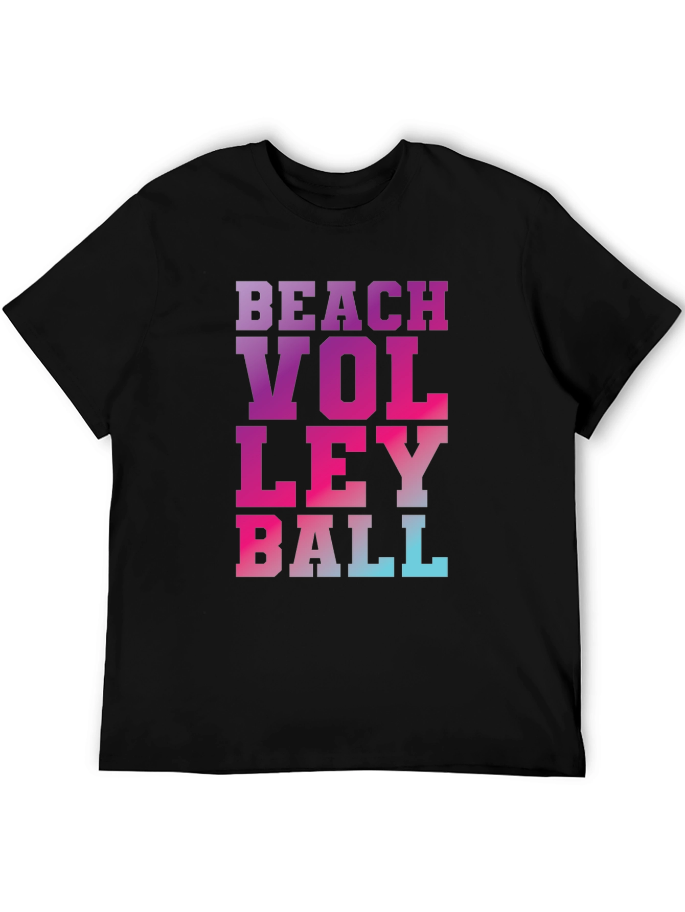 Black Beach Volleyball Graphic Tee view 5