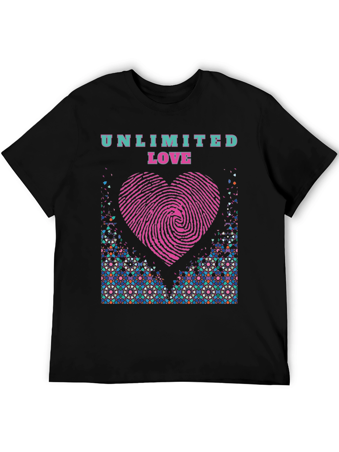 Black Unlimited Love Black T-Shirt view 5
