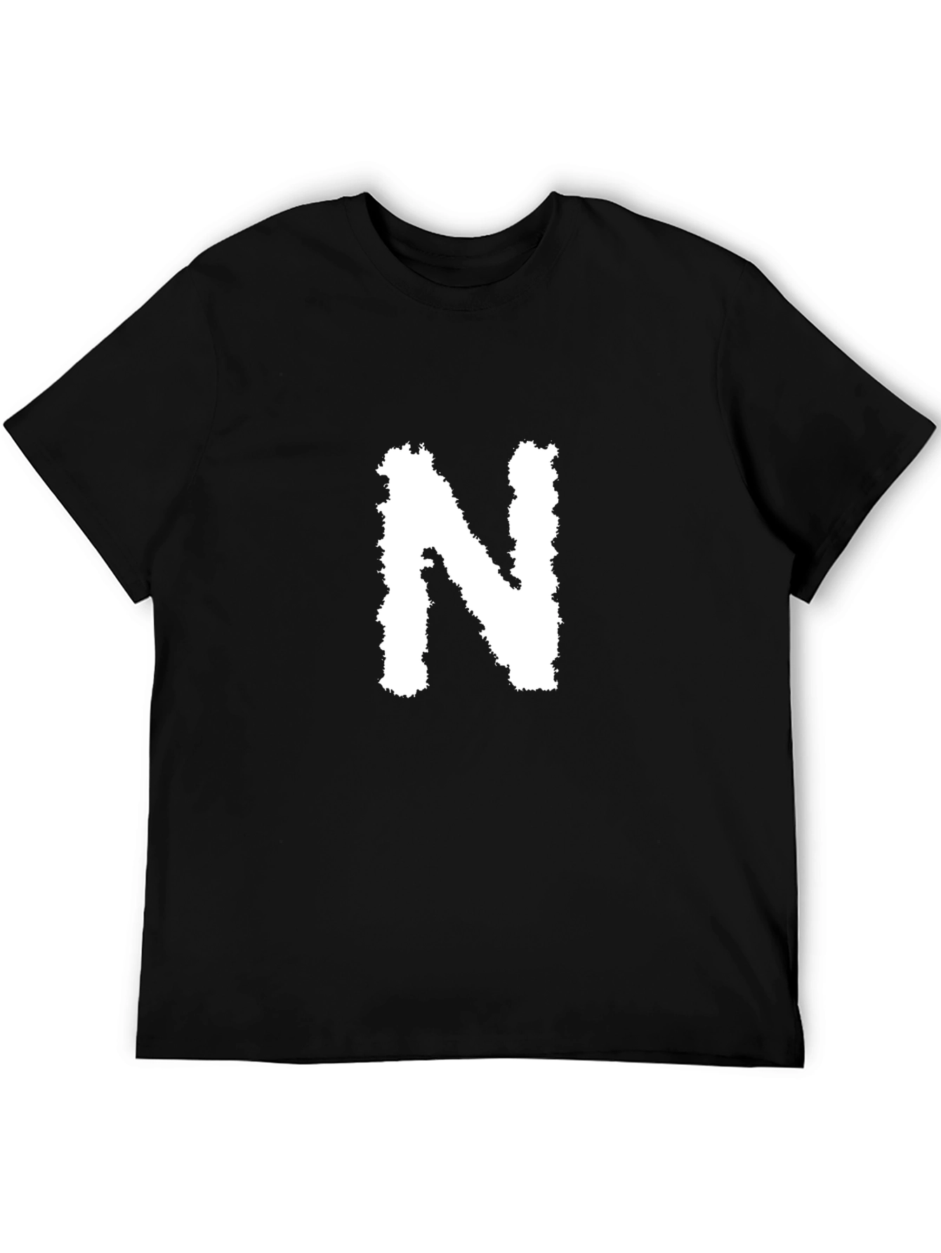 Black Black T-Shirt with White "N" view 5