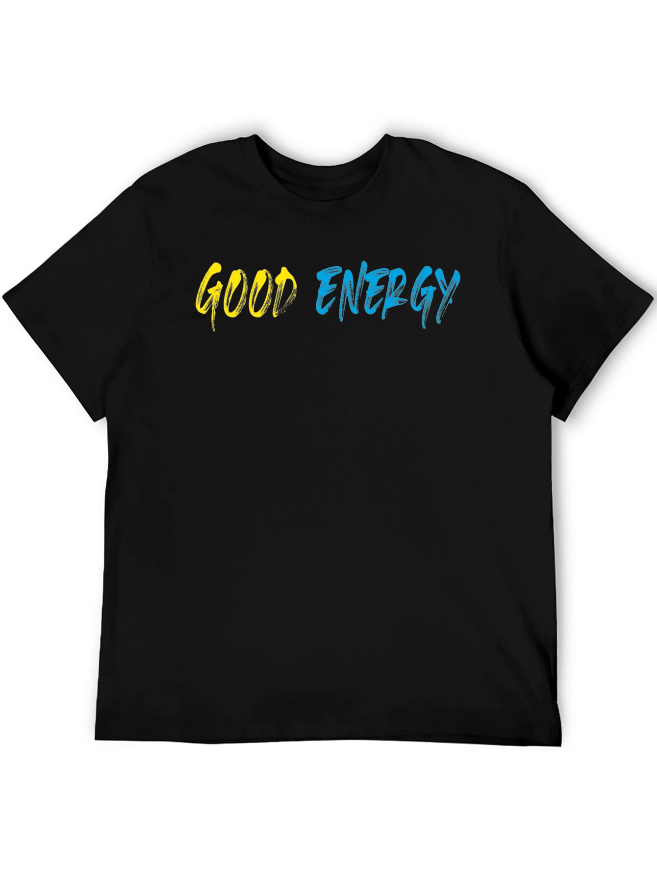 Black Good Energy Graphic Tee - Stylish Black T-Shirt view 5