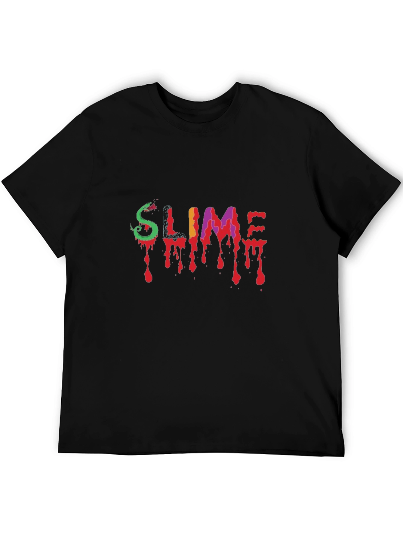 Black Slime Graphic Tee - Dripping Style view 5
