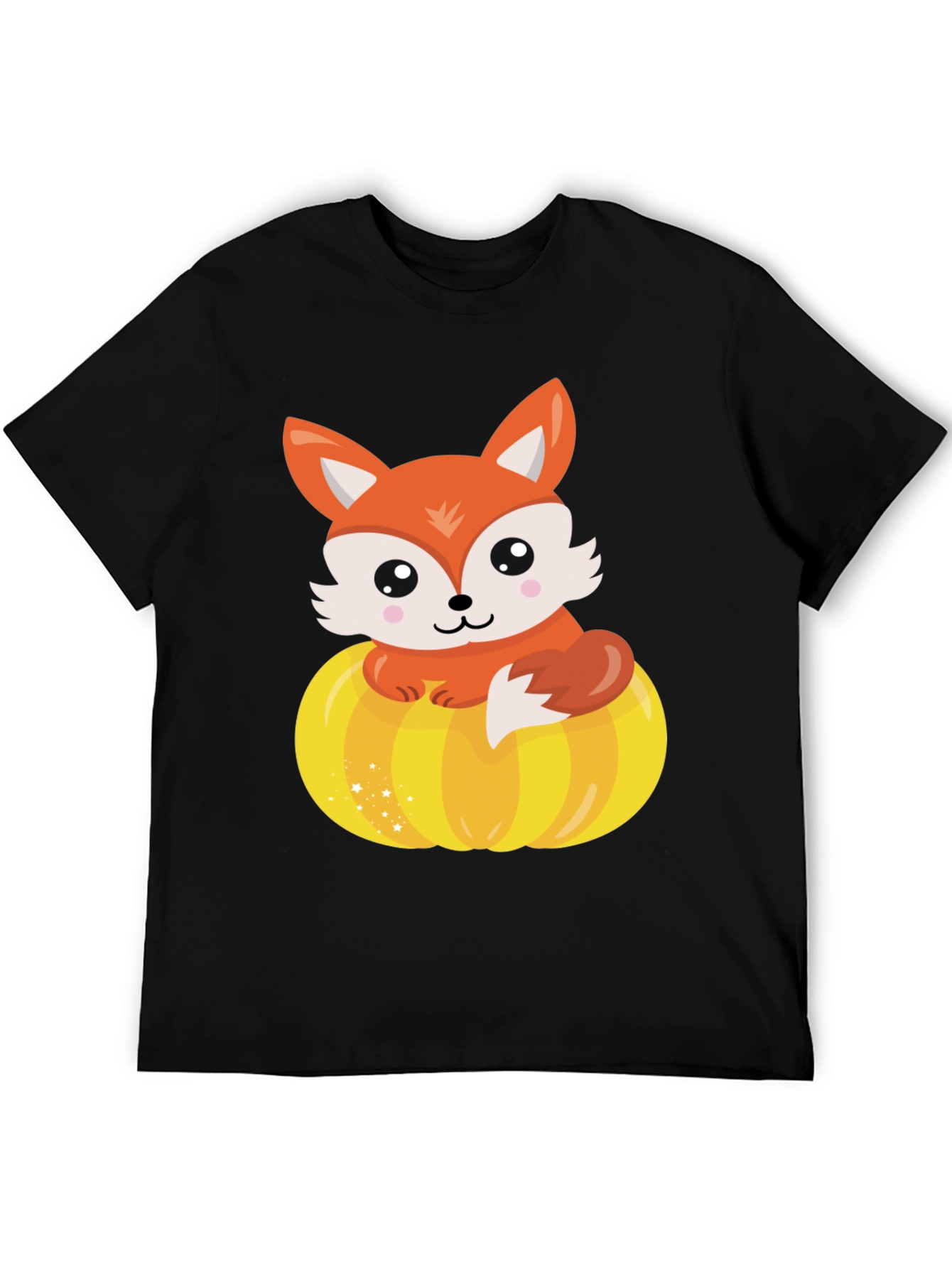 Black Fox and Pumpkin Graphic Tee view 5