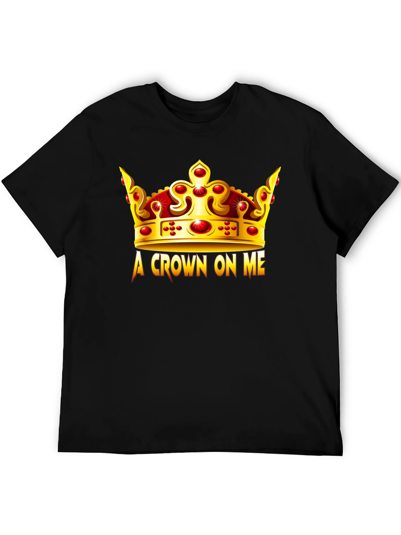 Black A Crown On Me Black T-Shirt view 5