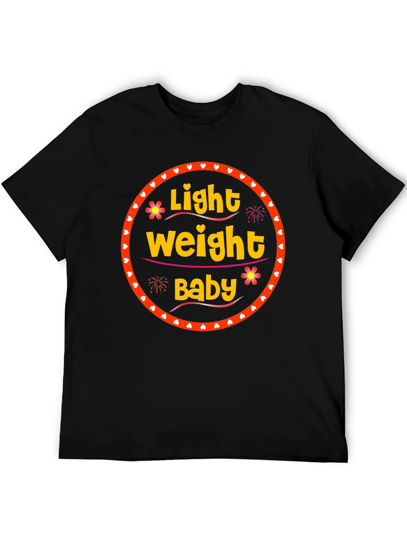 Black Light Weight Baby Graphic Tee view 5
