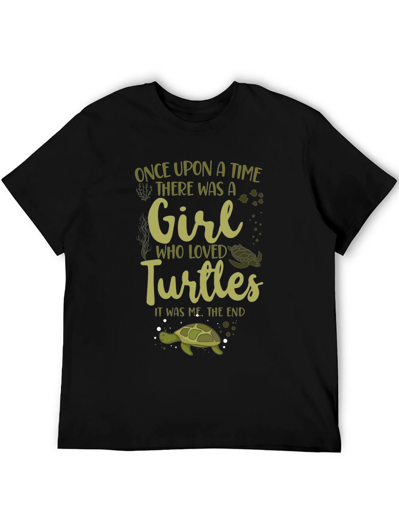Black Girl Who Loved Turtles T-Shirt view 5