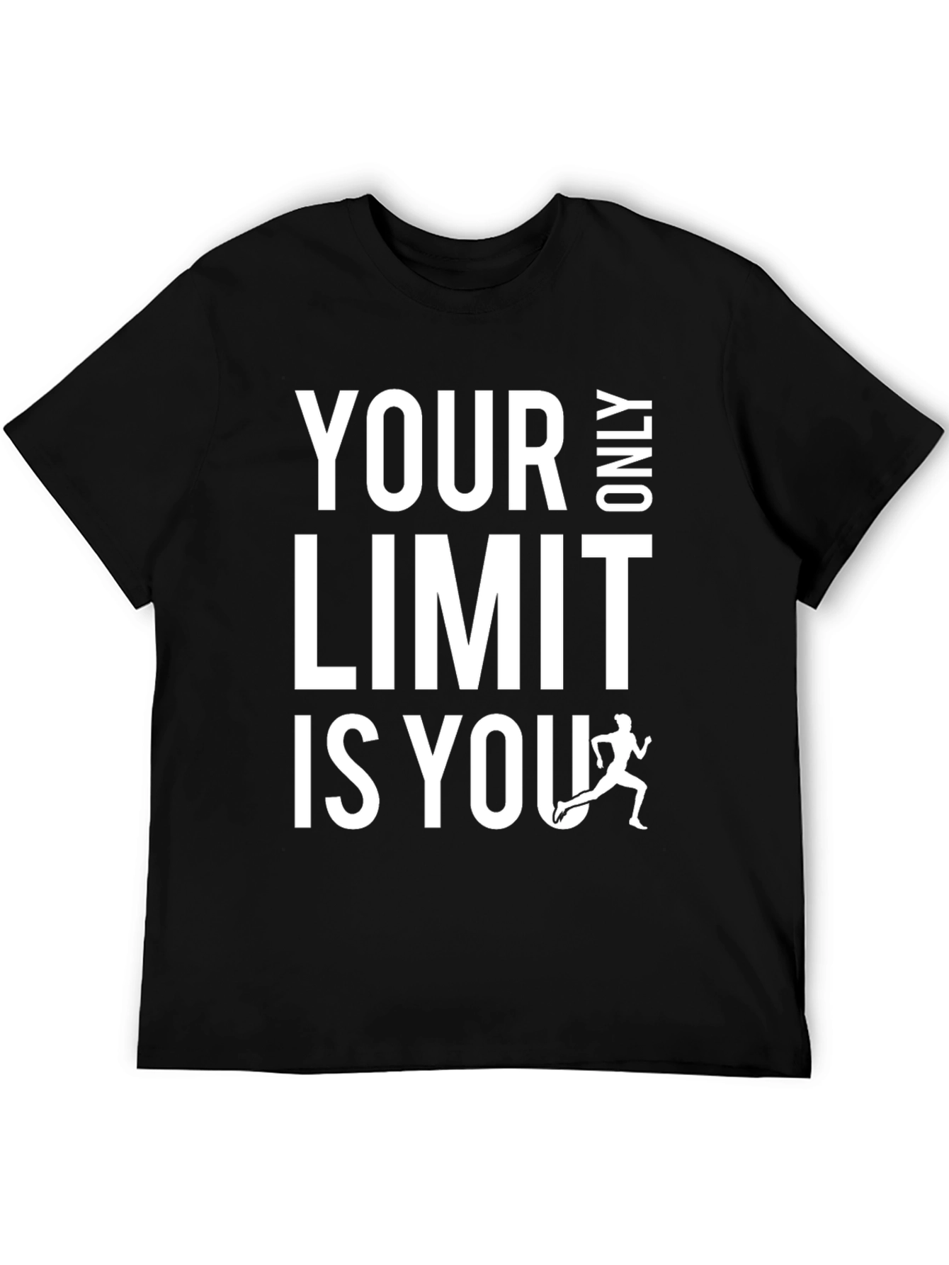 Black Your Only Limit Is You Graphic Tee view 5