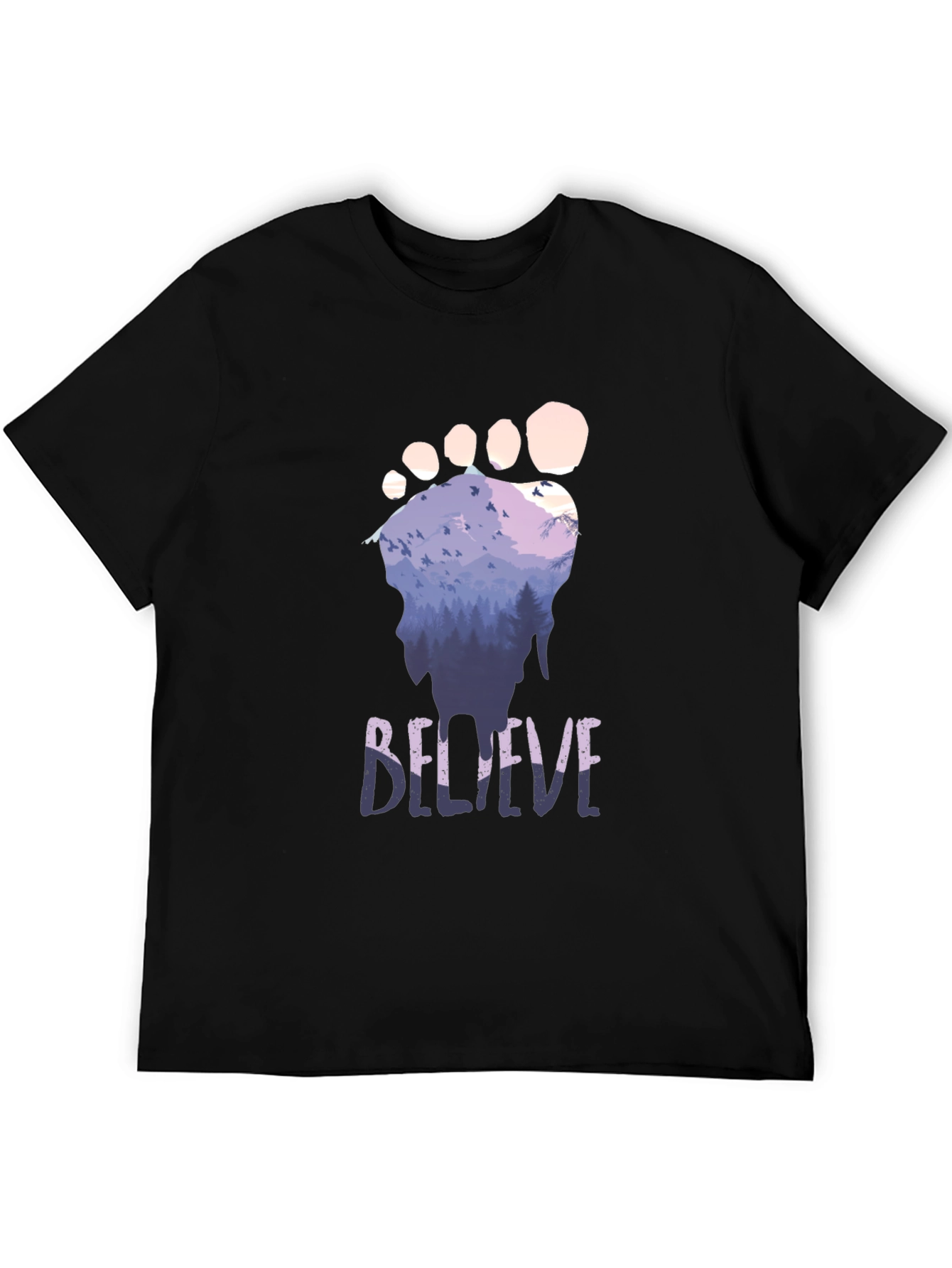 Black Believe Bigfoot Graphic T-Shirt view 5