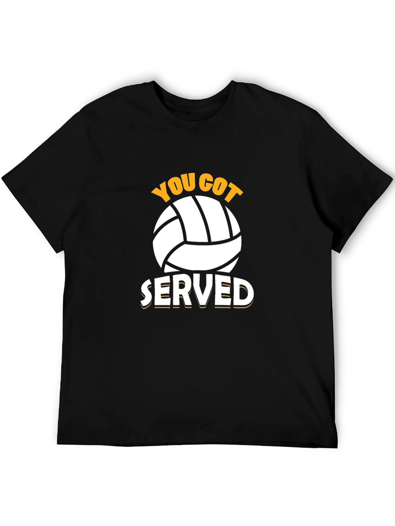 Black You Got Served Volleyball T-Shirt - Black view 5