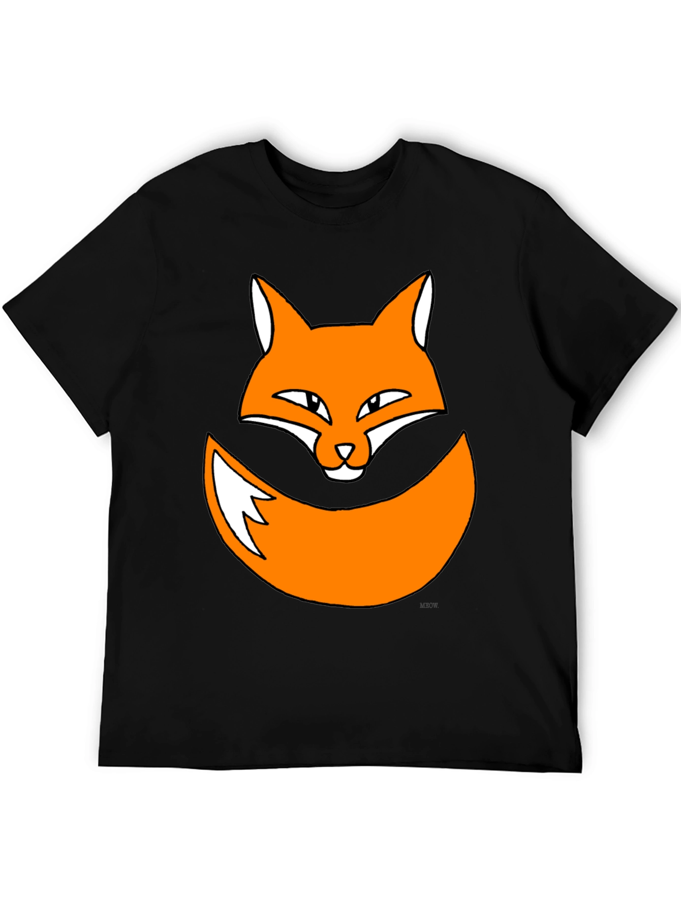 Black Fox Graphic Print T-Shirt - Trendy & Fun view 5