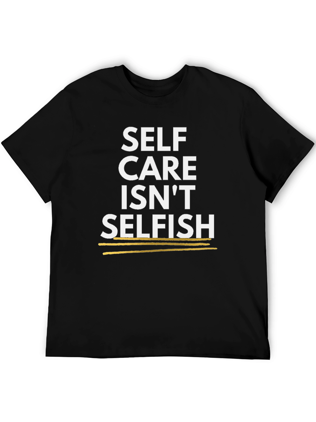 Black Self Care Isn't Selfish Graphic Tee view 5