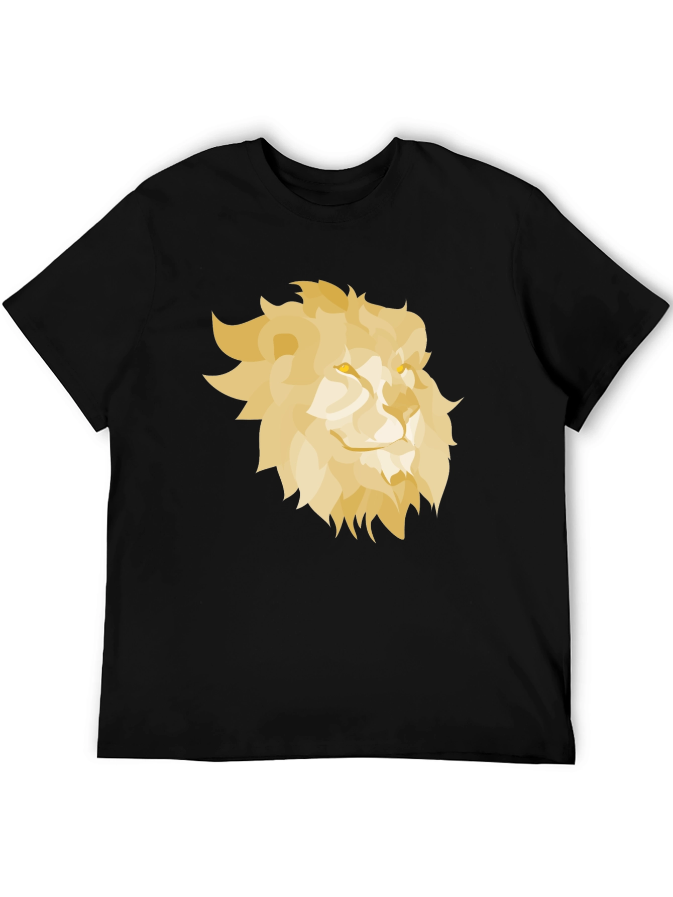 Black Lion Graphic Black T-Shirt view 5