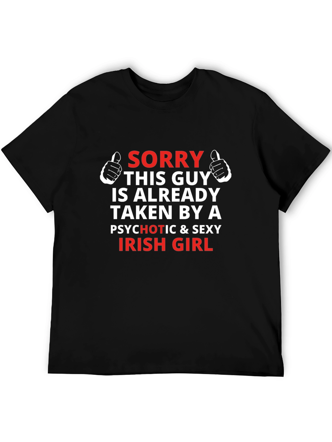 Black Funny Irish Girl Taken T-Shirt view 5