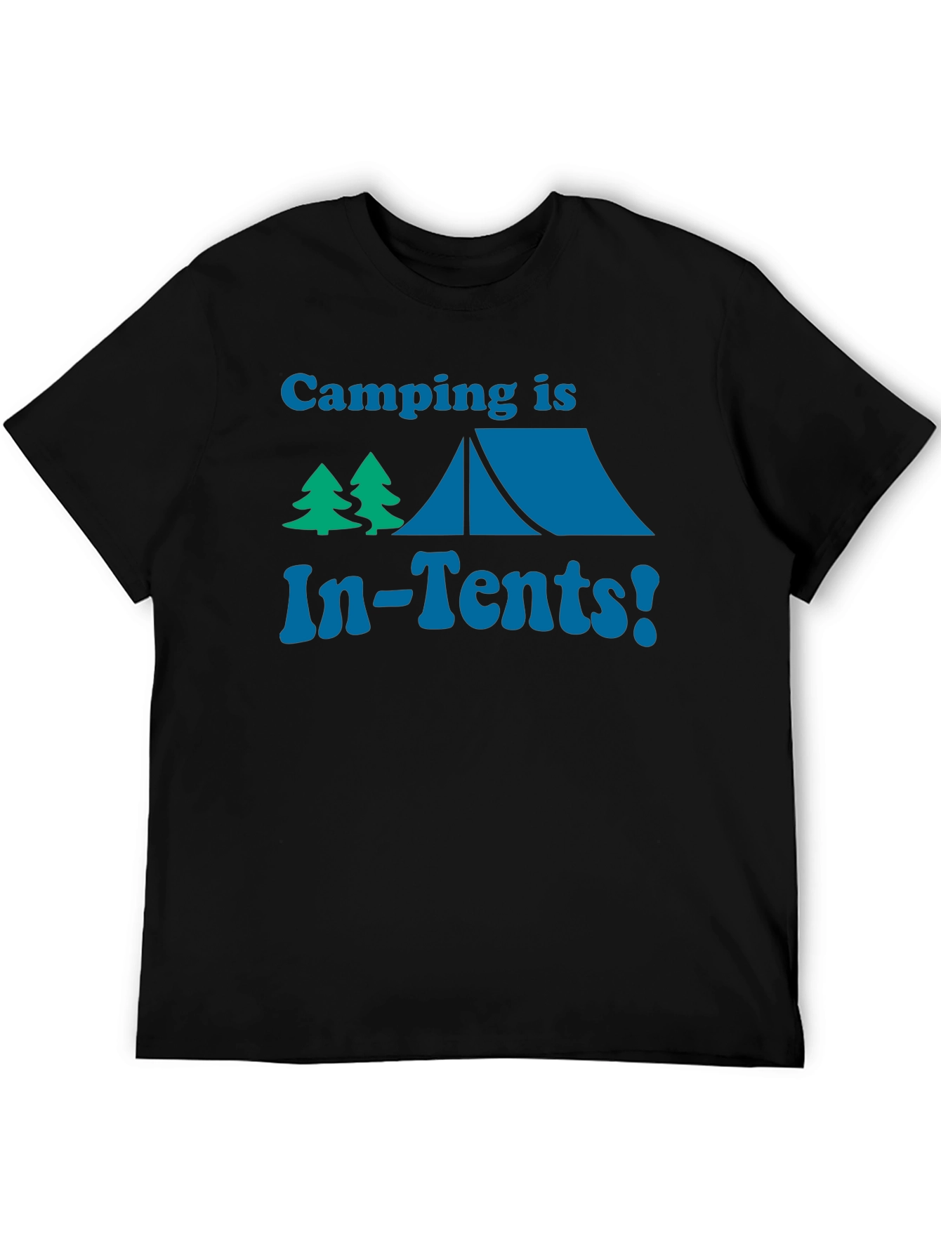 Black Camping Is In-Tents! Funny Graphic Tee view 5