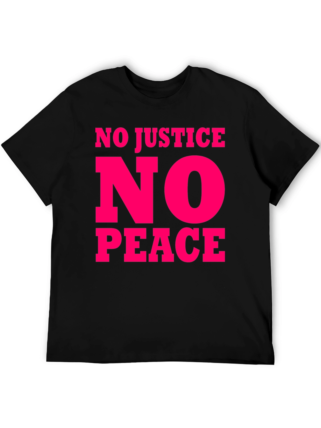 Black No Justice No Peace Graphic Tee view 5