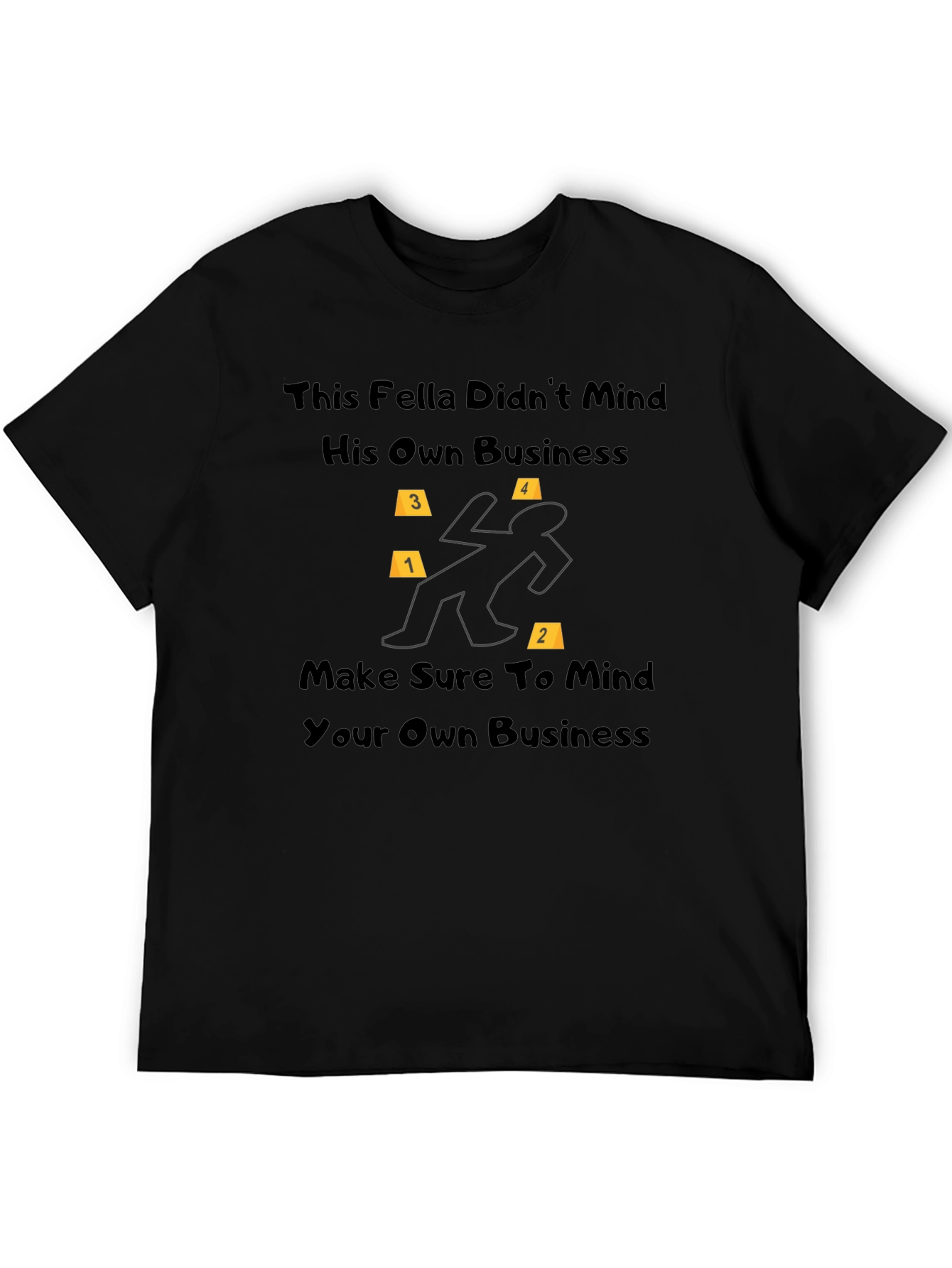 Black Mind Your Own Business T-Shirt view 5