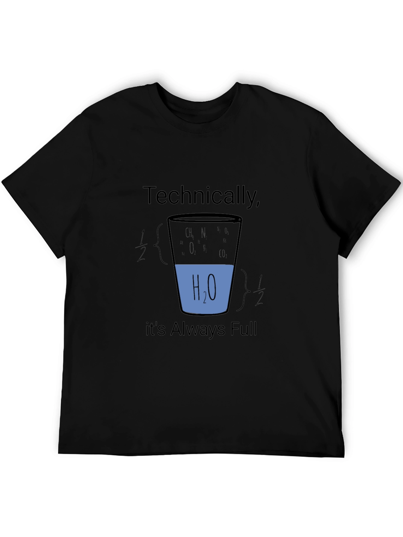 Black Technically Always Full Science T-Shirt view 5