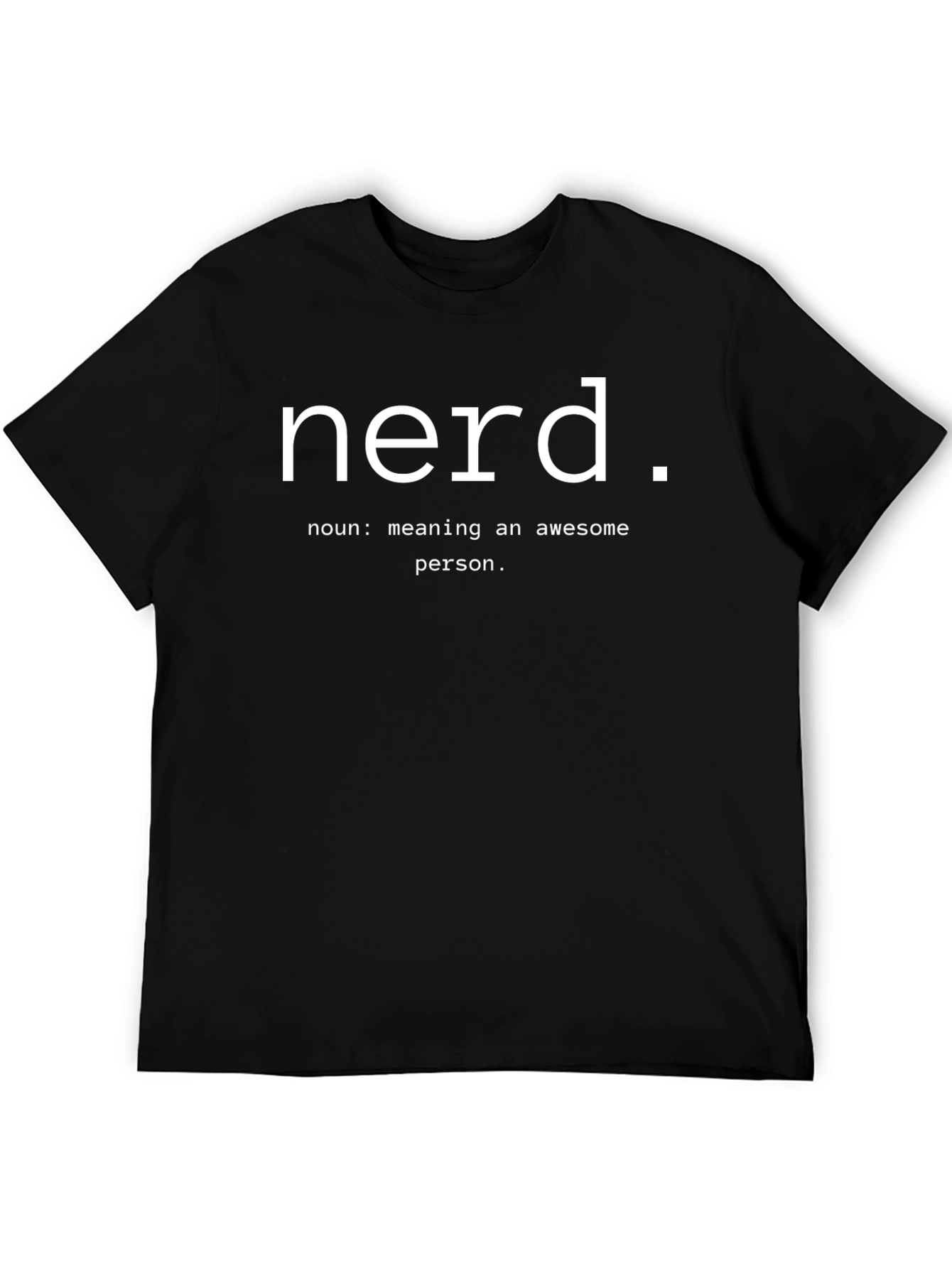 Black Nerd Definition T-Shirt - Awesome Person view 5