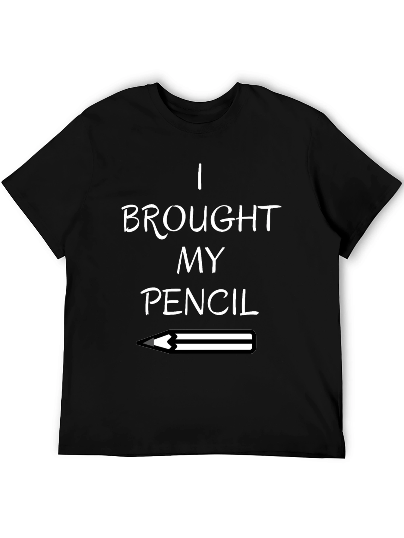 Black I Brought My Pencil Graphic T-Shirt view 5