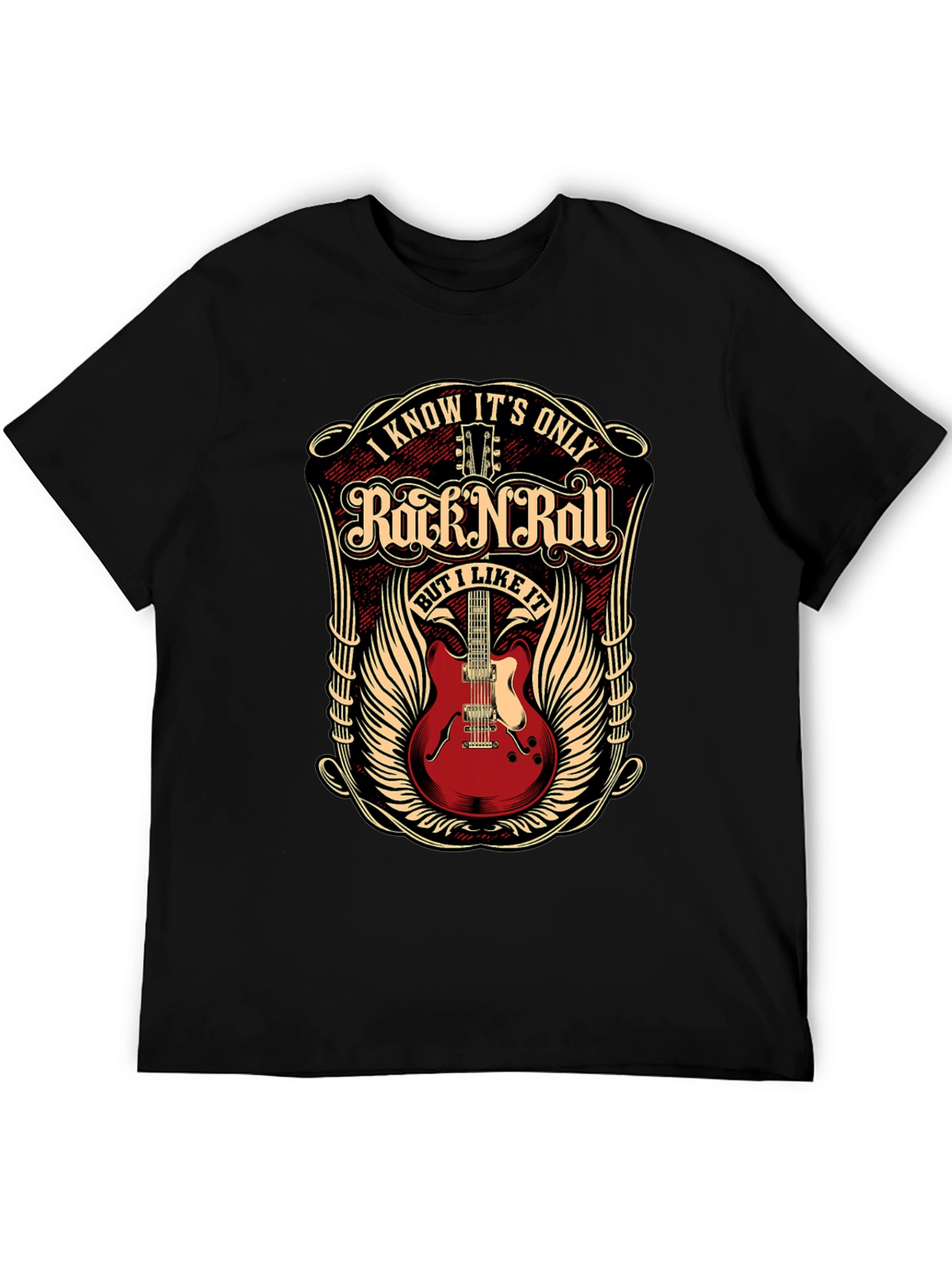 Black Rock N Roll Graphic T-Shirt - Music Lover Tee view 5